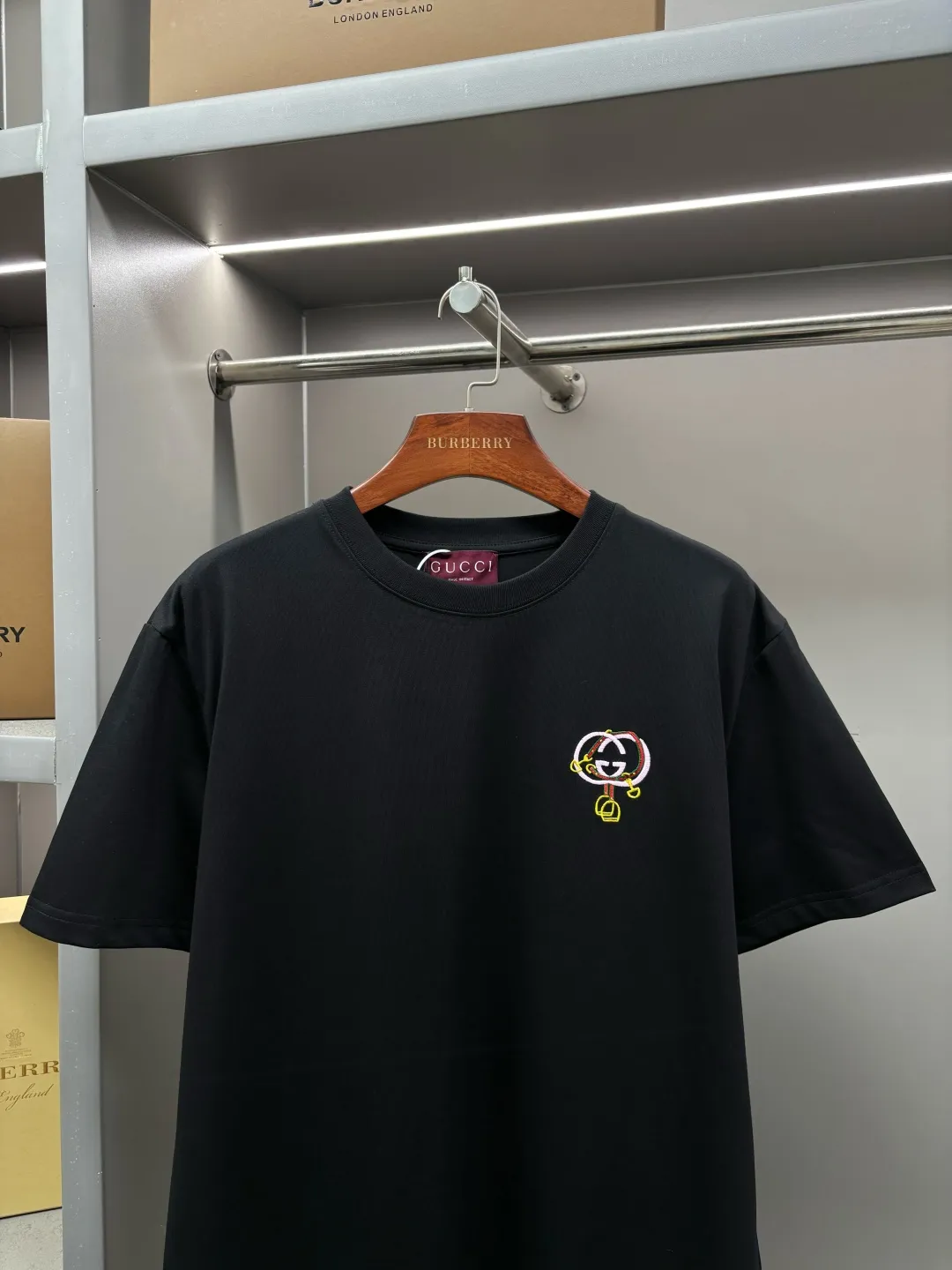 Interlocking G Embroidered Cotton T-Shirt D14513538 — view 2