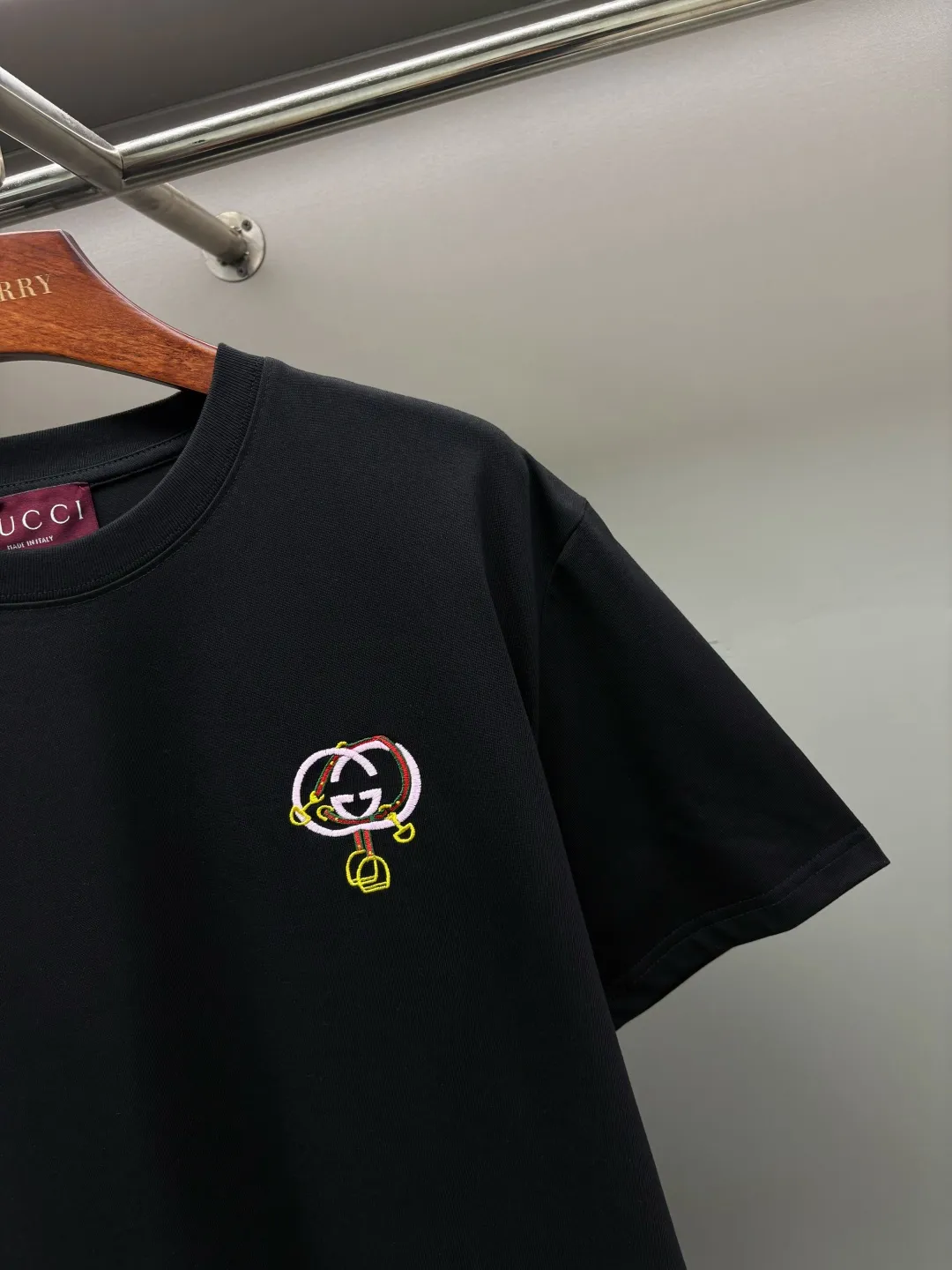 Interlocking G Embroidered Cotton T-Shirt D14513538 — view 3