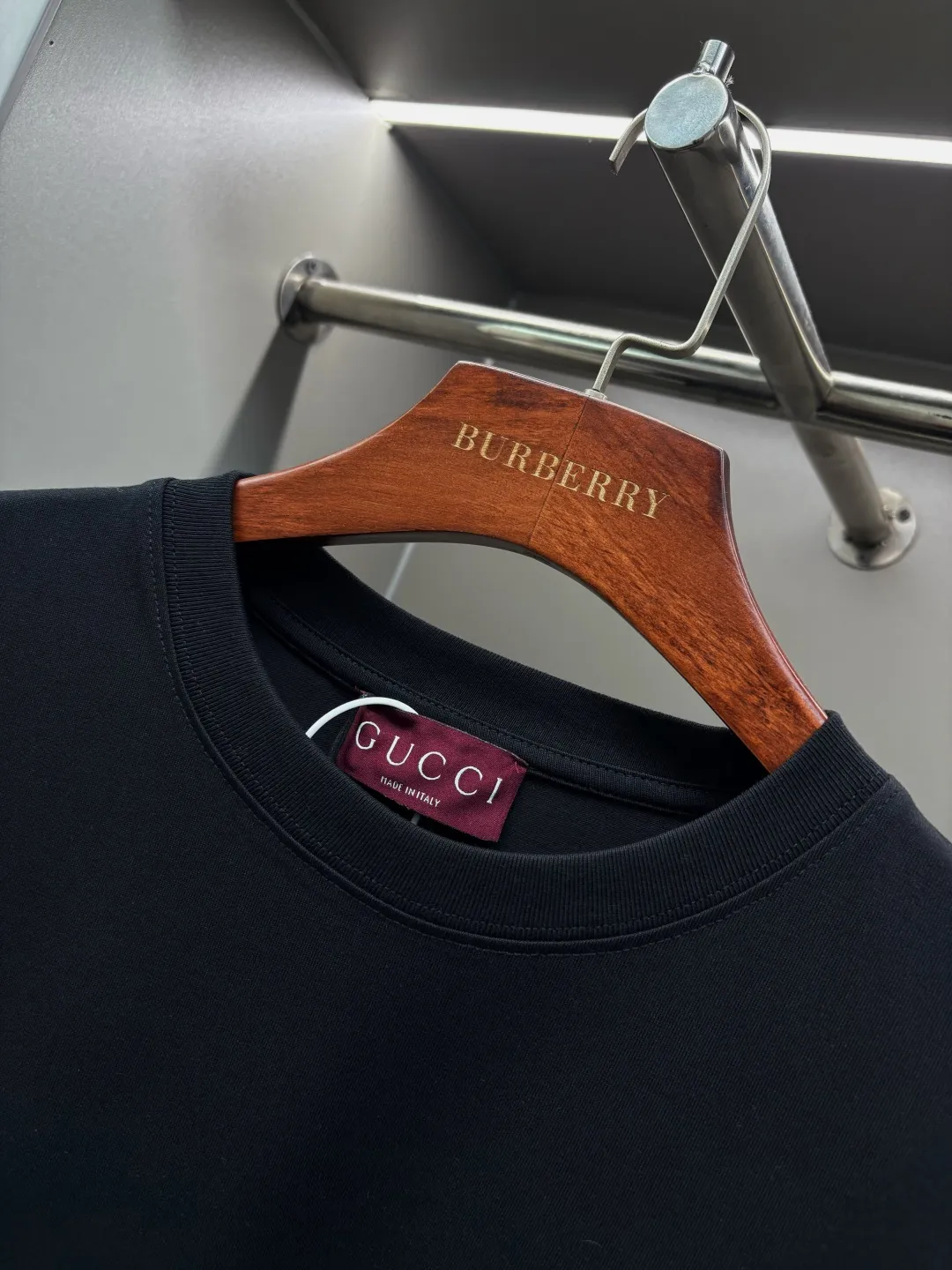 Interlocking G Embroidered Cotton T-Shirt D14513538 — view 4