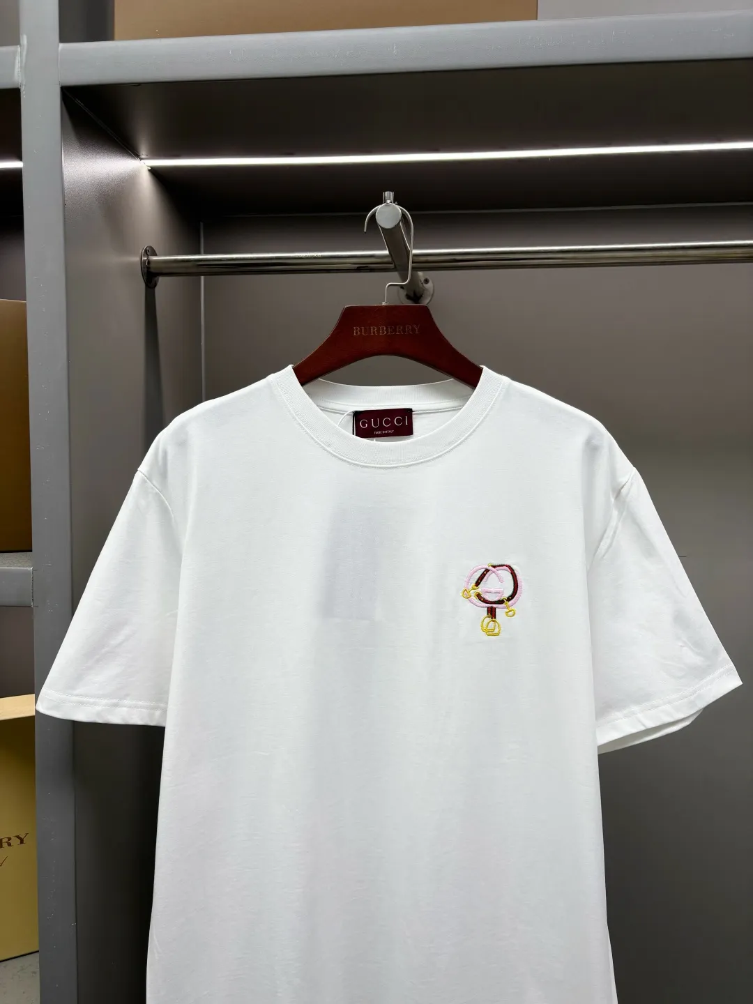 Interlocking G Embroidered Cotton T-Shirt D14513539 — view 2