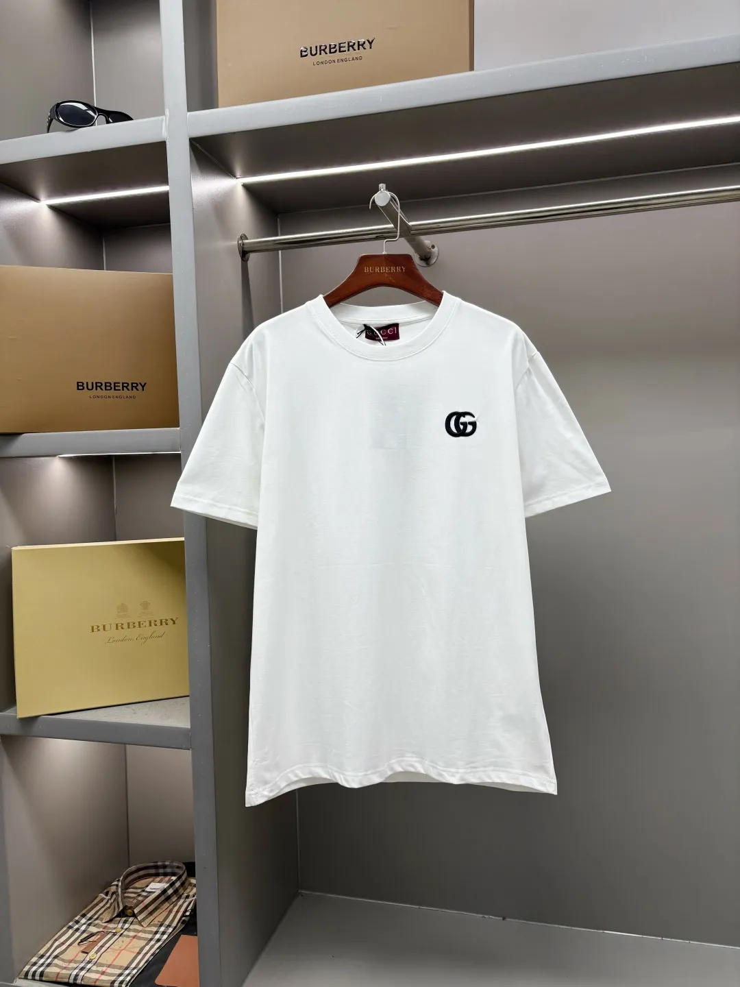 Double G Embroidered Cotton T-Shirt D14513537