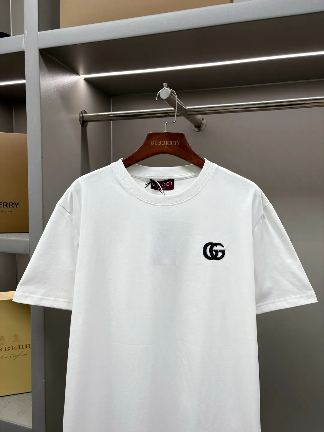 Double G Embroidered Cotton T-Shirt D14513537 — view 2