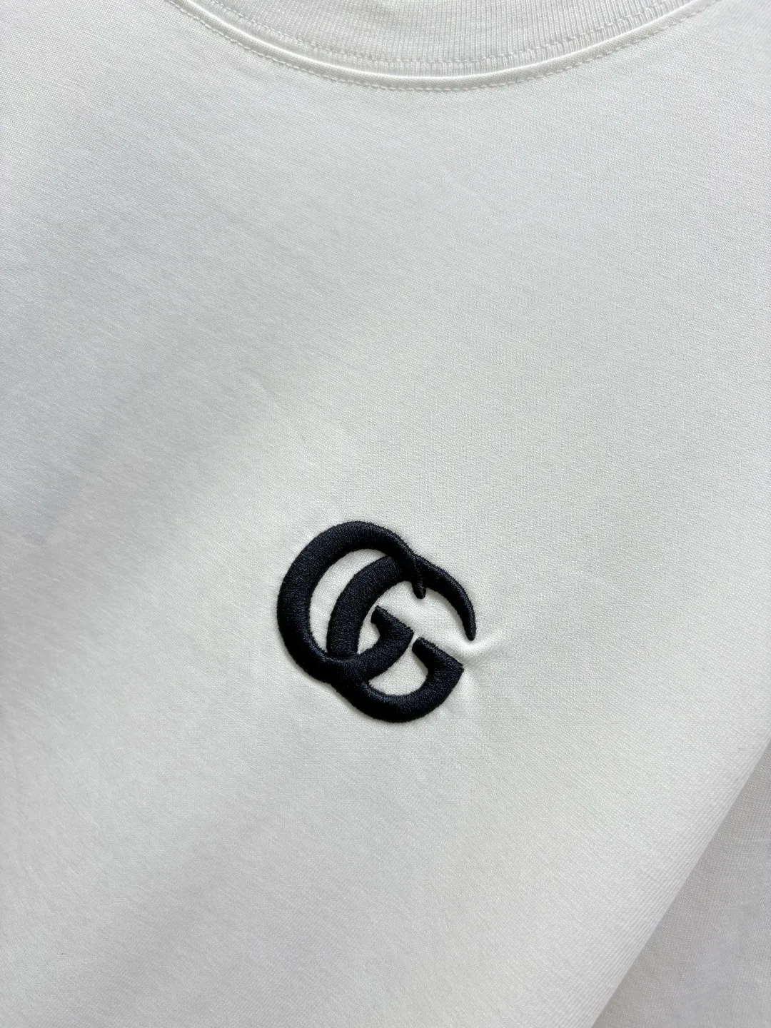 Double G Embroidered Cotton T-Shirt D14513537 — view 5
