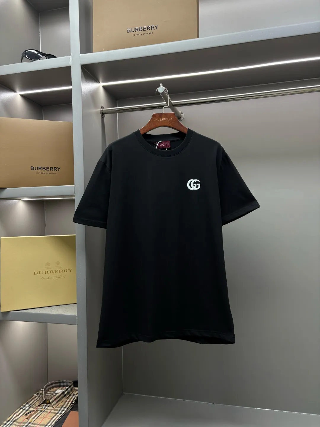 Double G Embroidered Cotton T-Shirt D14513534