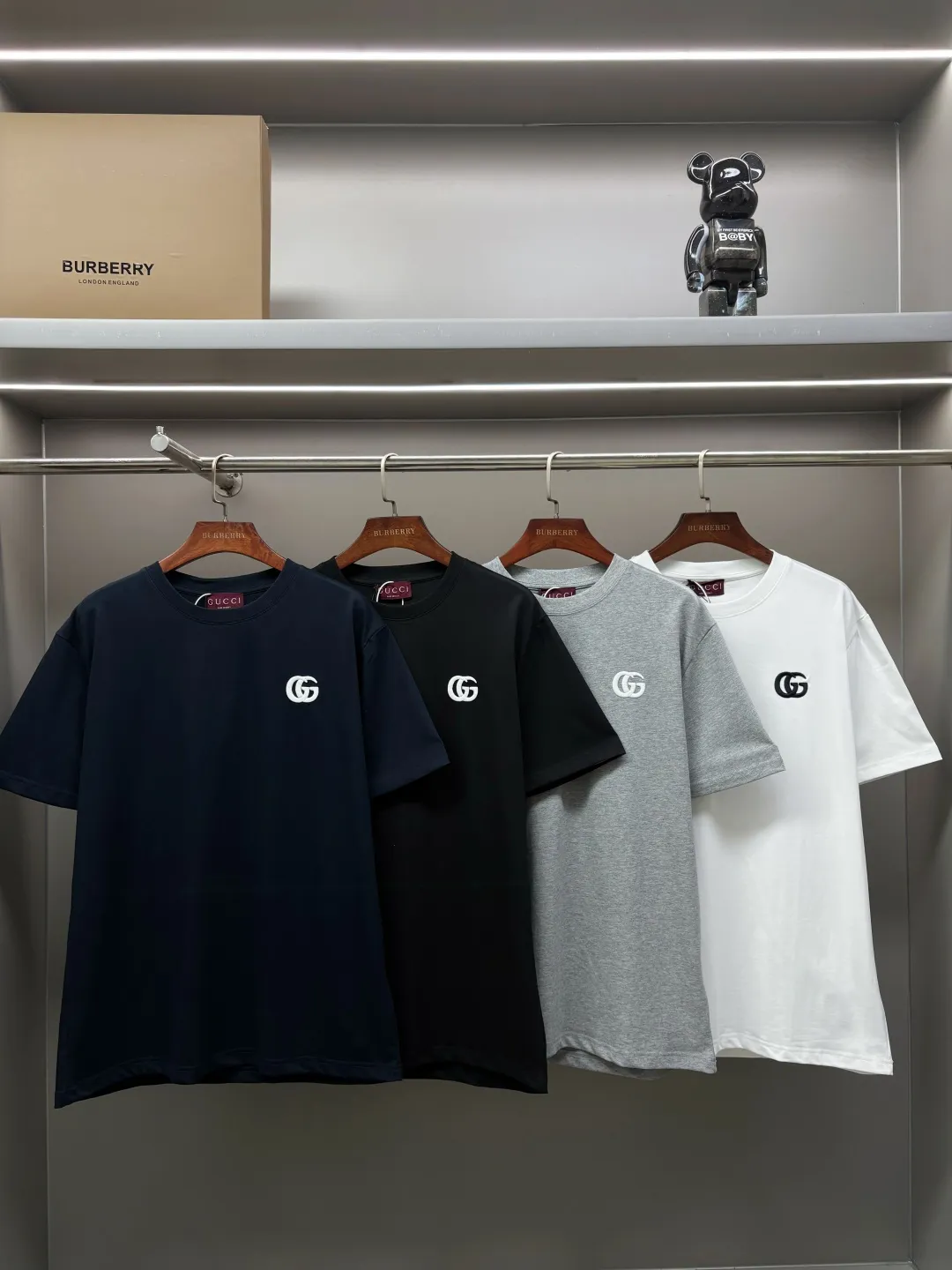 Double G Embroidered Cotton T-Shirt D14513534 — view 9