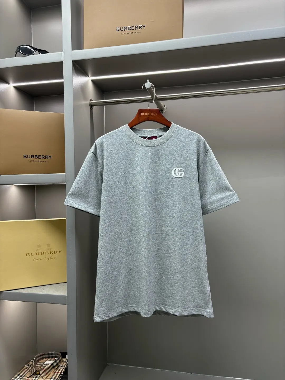 Double G Embroidered Cotton T-Shirt D14513535