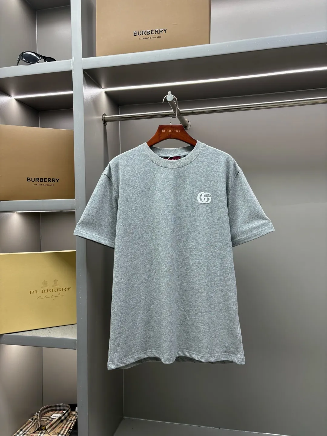 Double G Embroidered Cotton T-Shirt D14513535