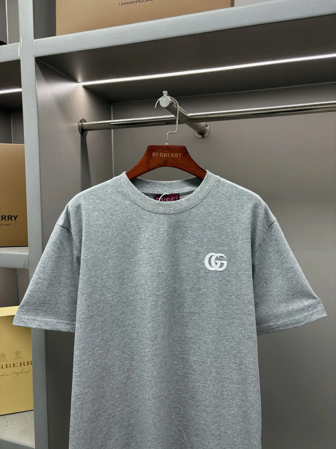 Double G Embroidered Cotton T-Shirt D14513535 — view 2