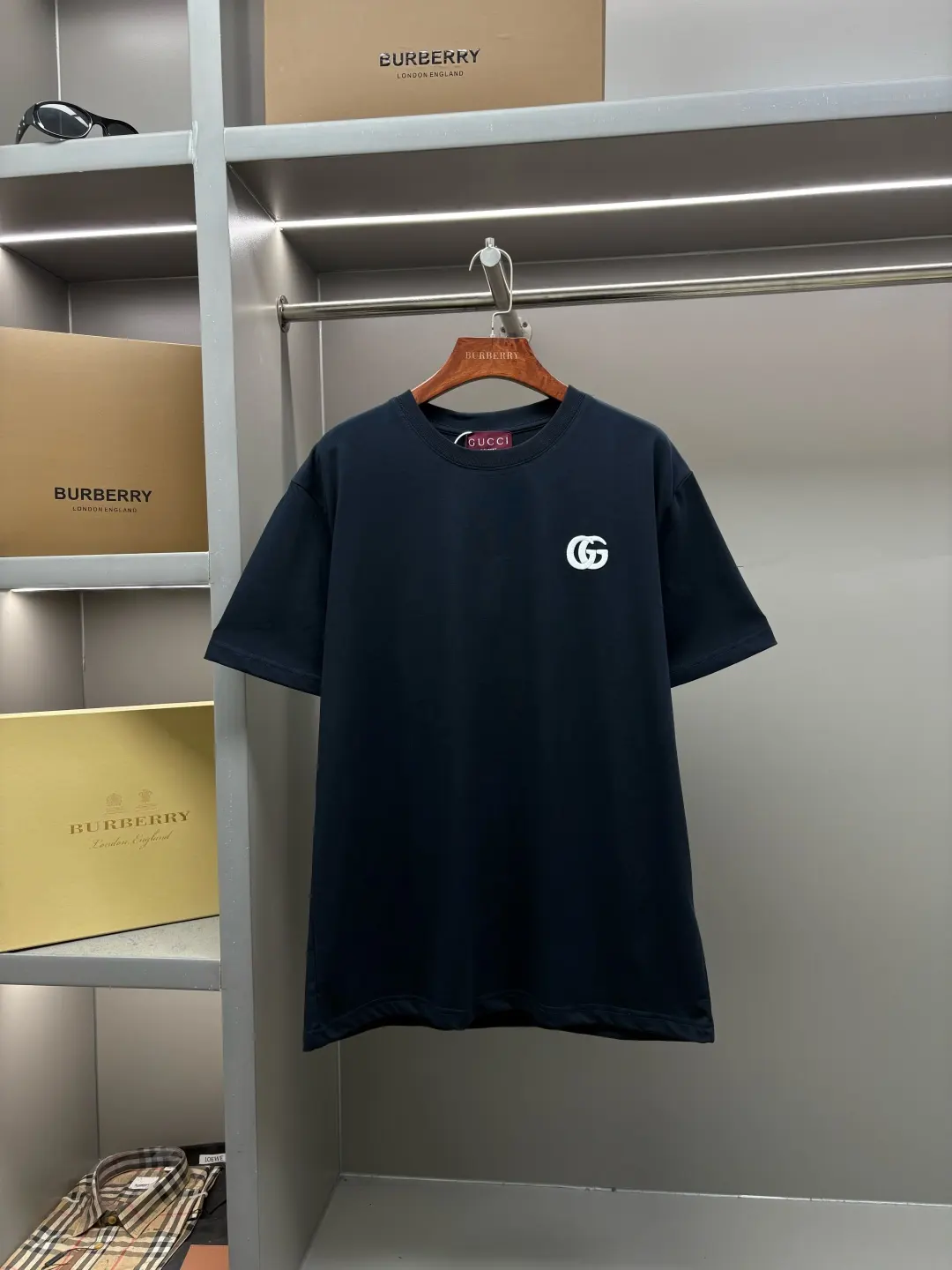 Double G Embroidered Cotton T-Shirt D14513536