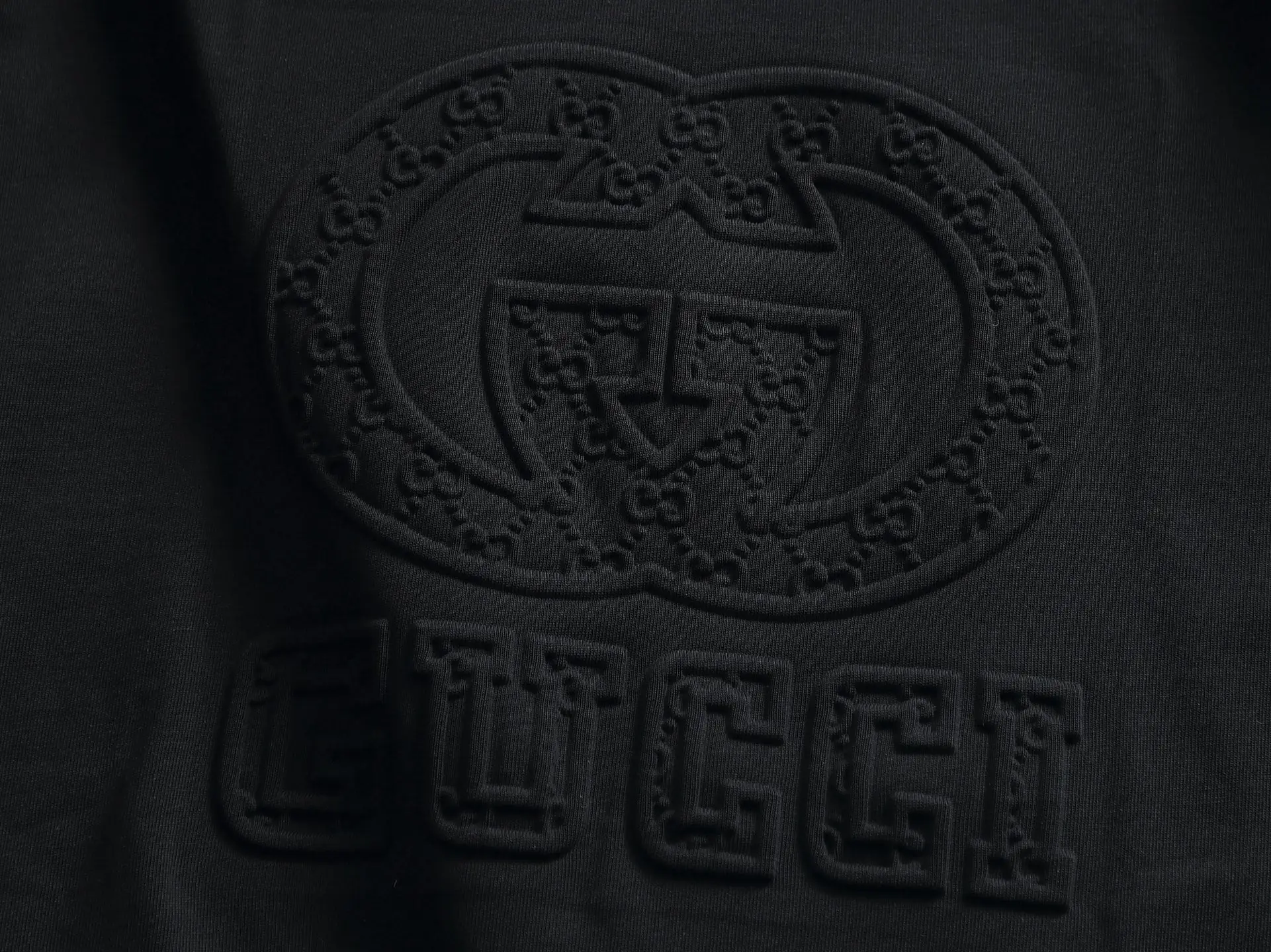 Embossed Double G Logo Cotton T-Shirt D14514417 — view 3