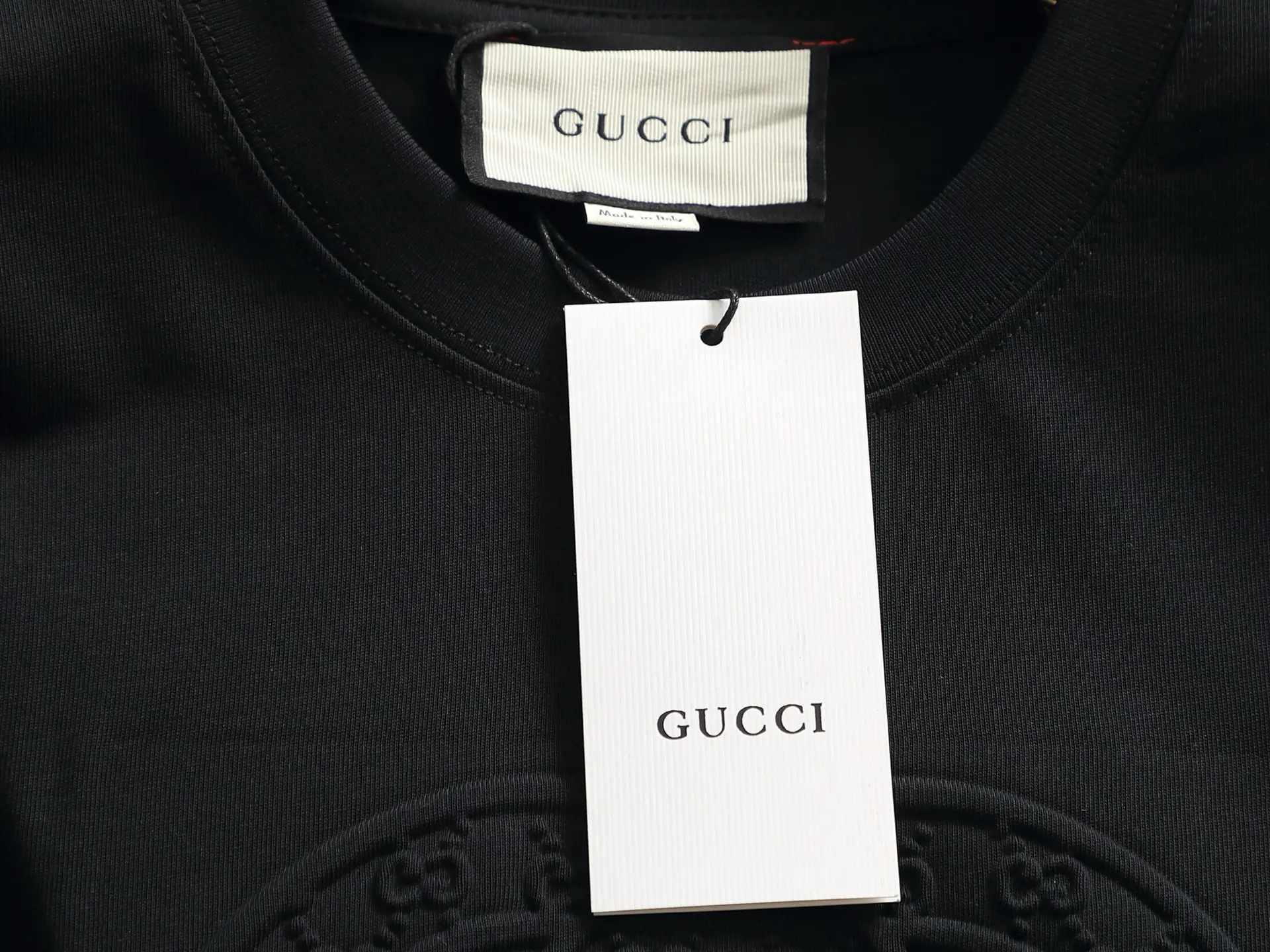 Embossed Double G Logo Cotton T-Shirt D14514417 — view 5
