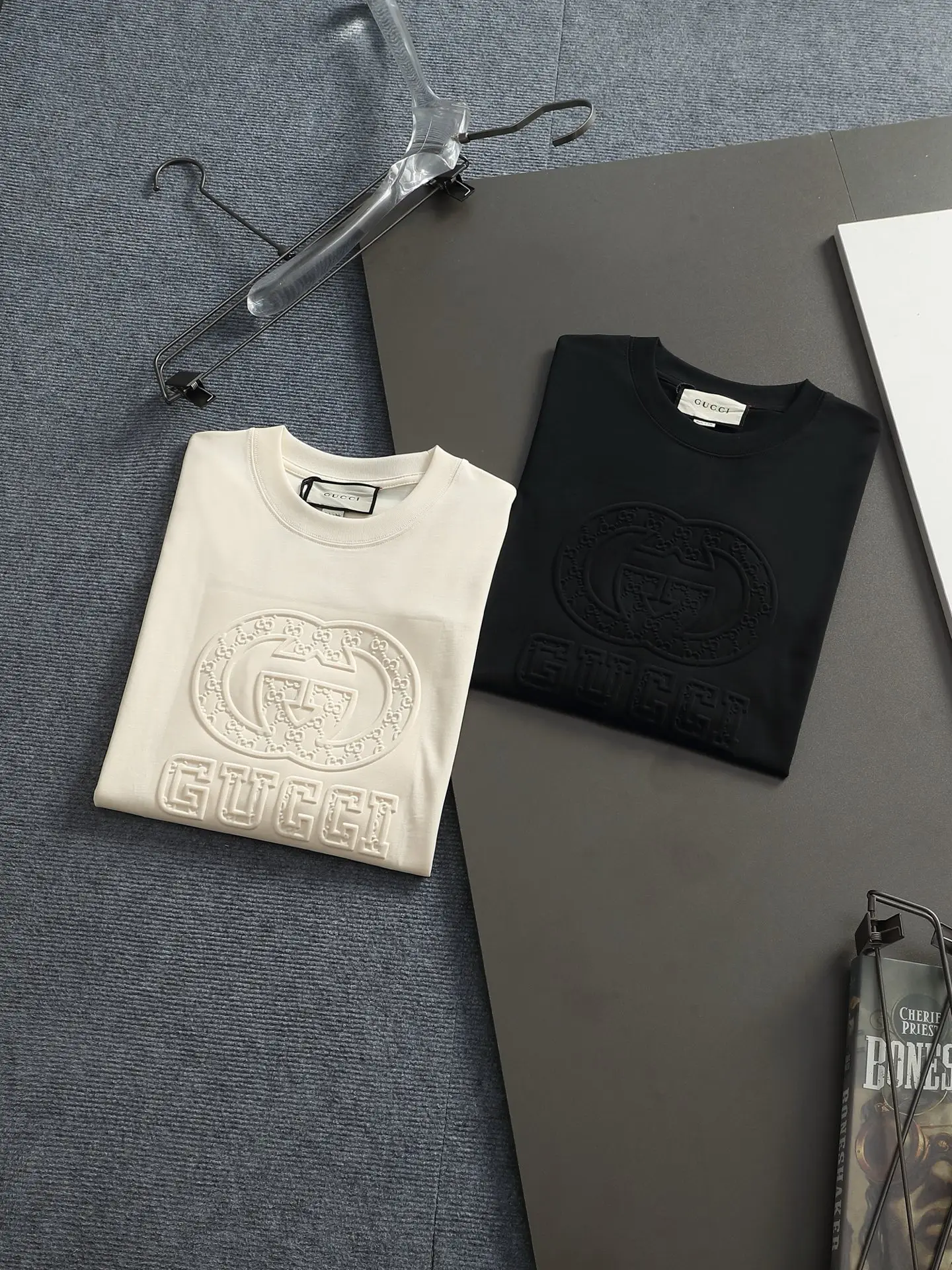 Embossed Double G Logo Cotton T-Shirt D14514418 — view 11