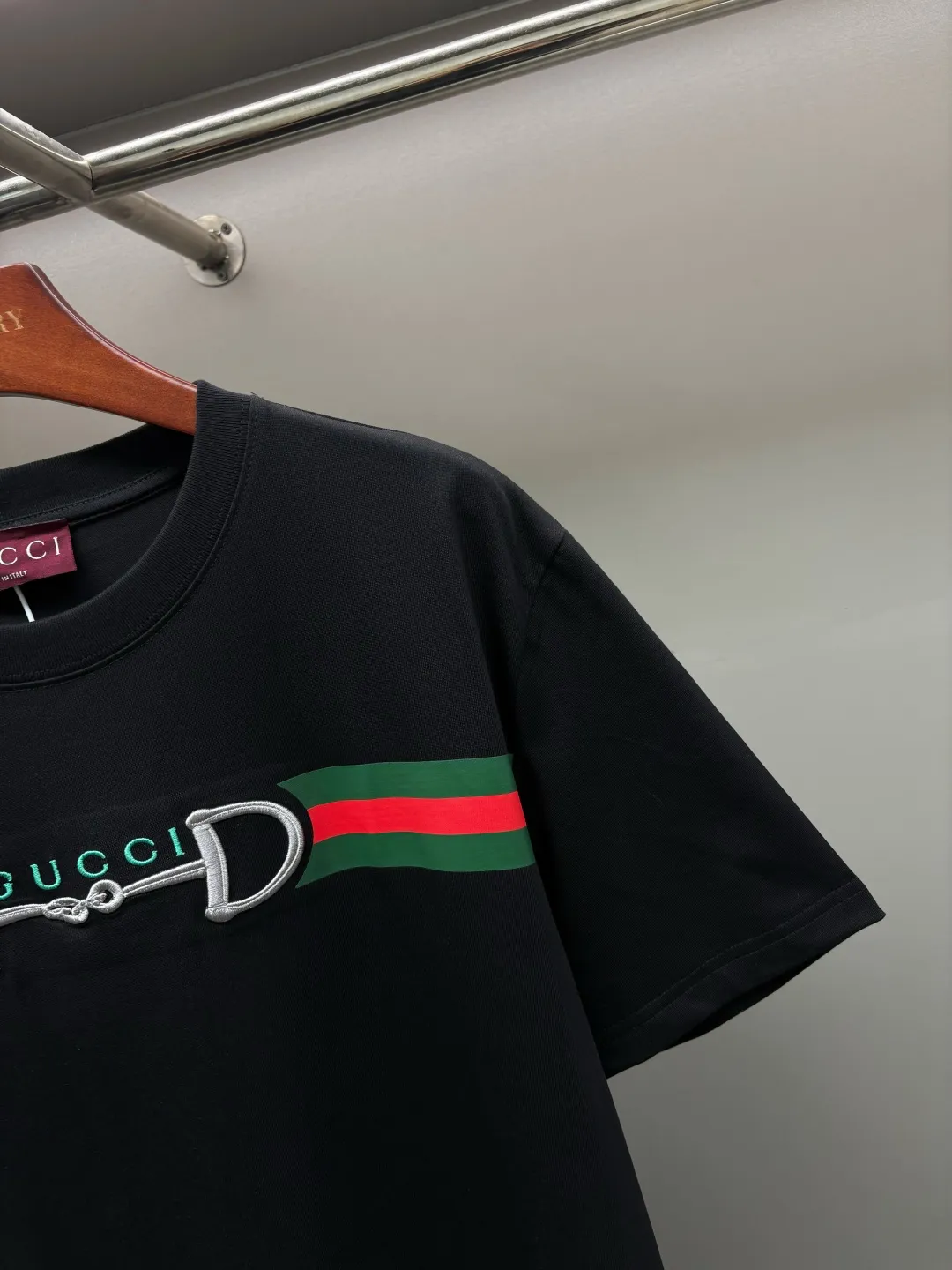 Horsebit Web-Stripe Embroidered T-Shirt D14513530 — view 3