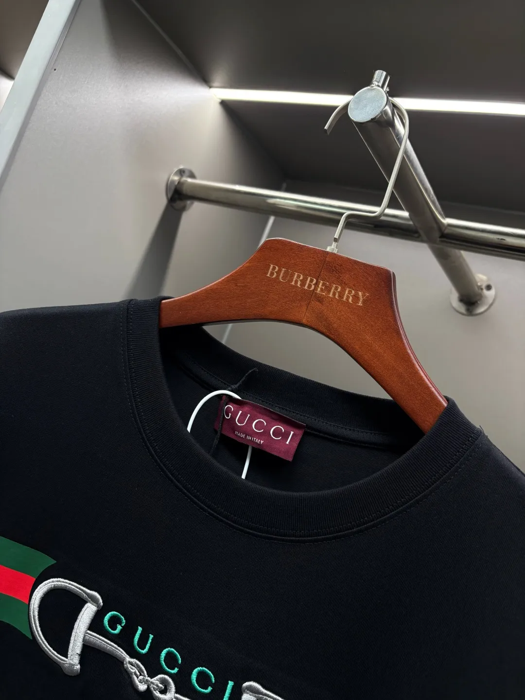 Horsebit Web-Stripe Embroidered T-Shirt D14513530 — view 4