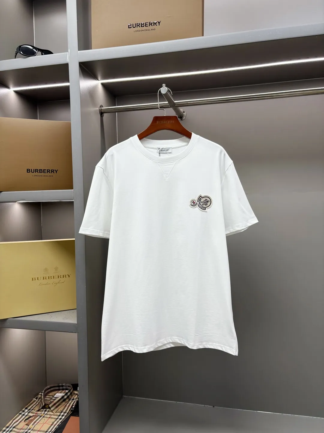 Double Logo Patch Cotton T-Shirt D14513709
