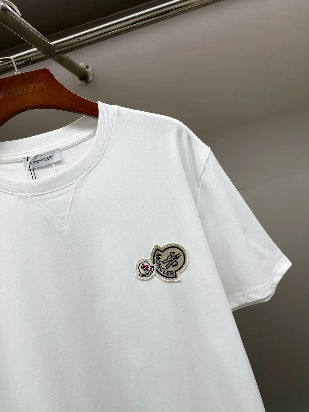 Double Logo Patch Cotton T-Shirt D14513709 — view 3