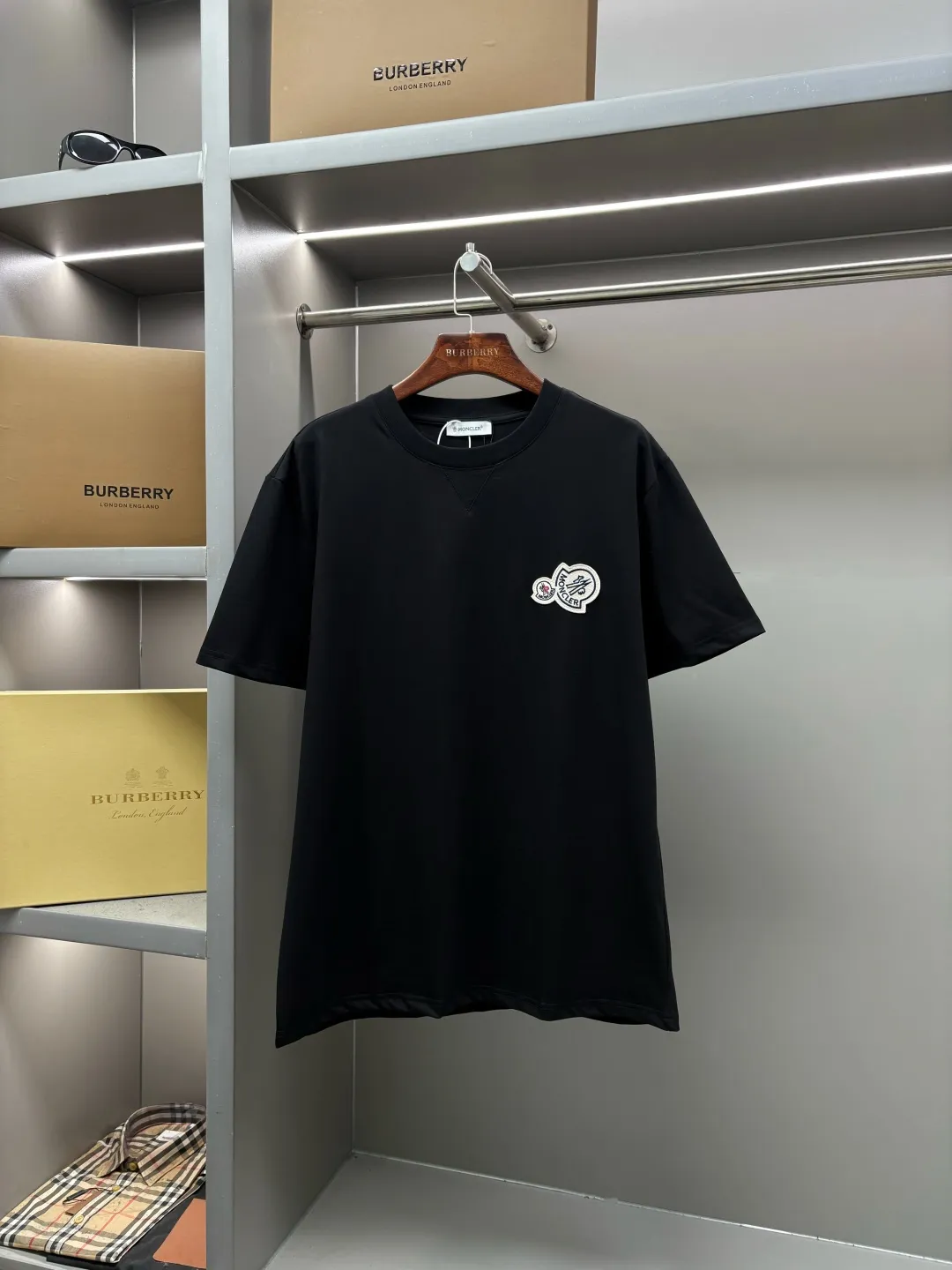 Double Logo Patch Cotton T-Shirt D14513710