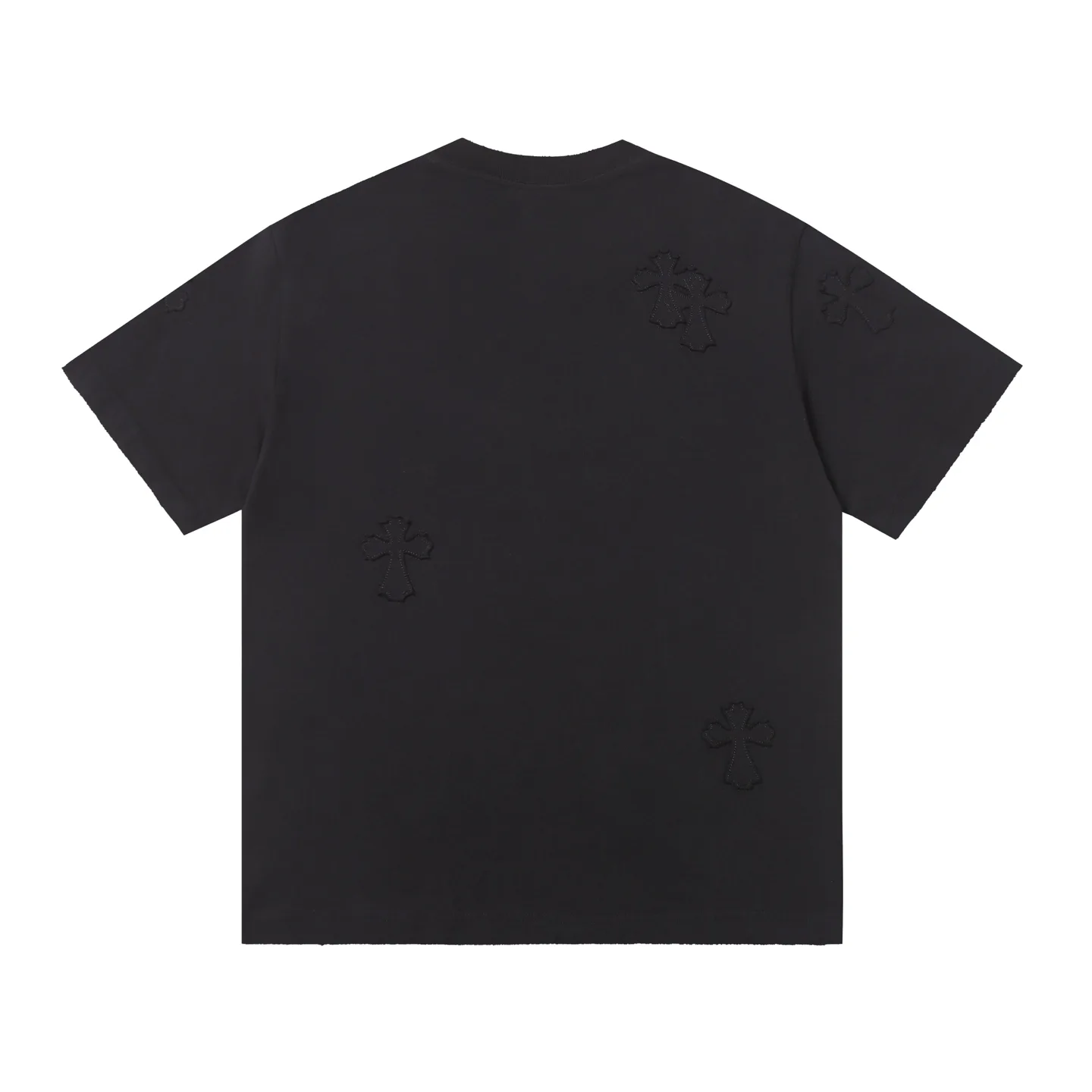 Embellished Cross Patch Cotton T-Shirt D14515582 — view 2