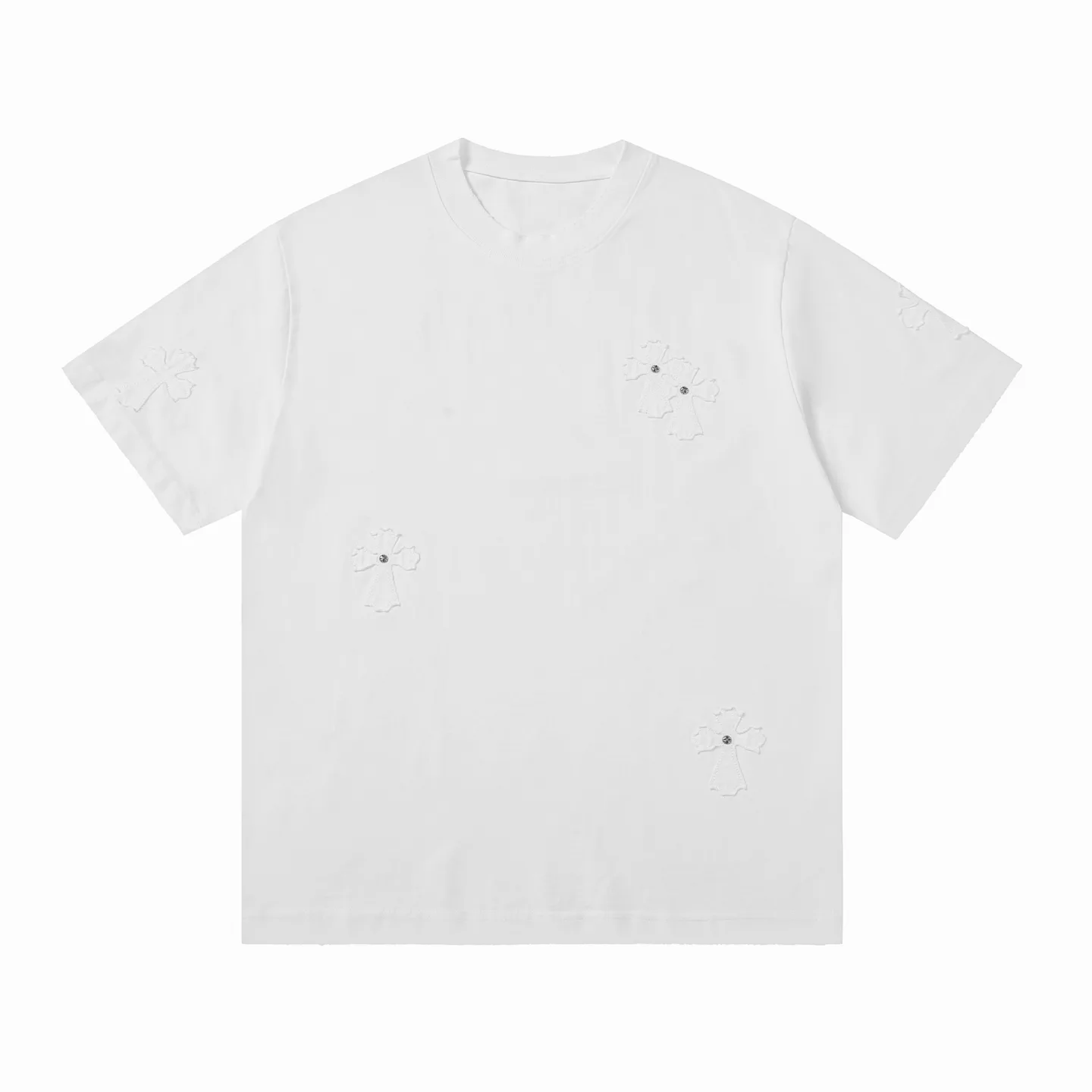 Appliqué Patch Oversized Cotton T-Shirt D14515583