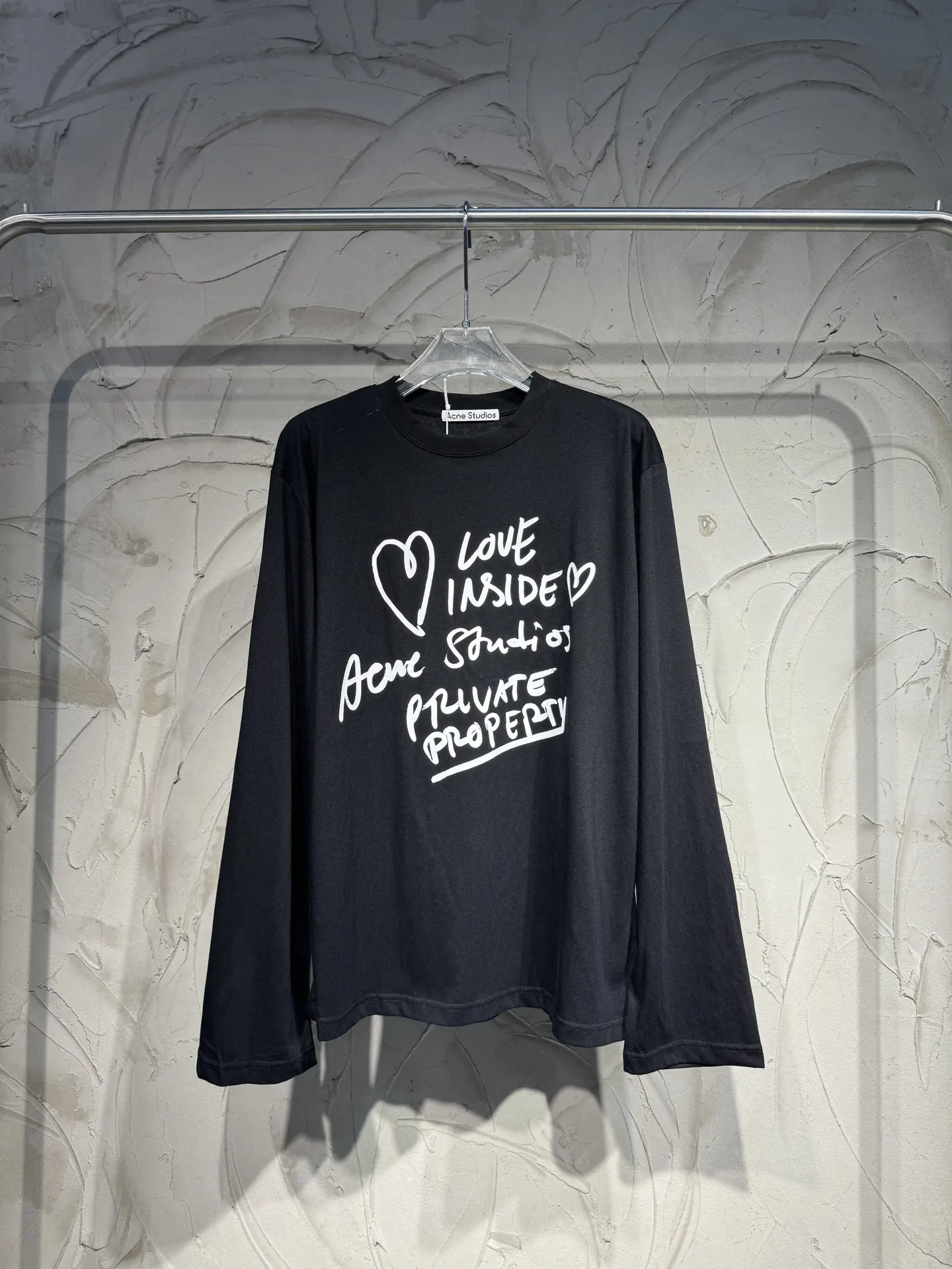 Logo Slogan Long-Sleeved T-Shirt D15024348