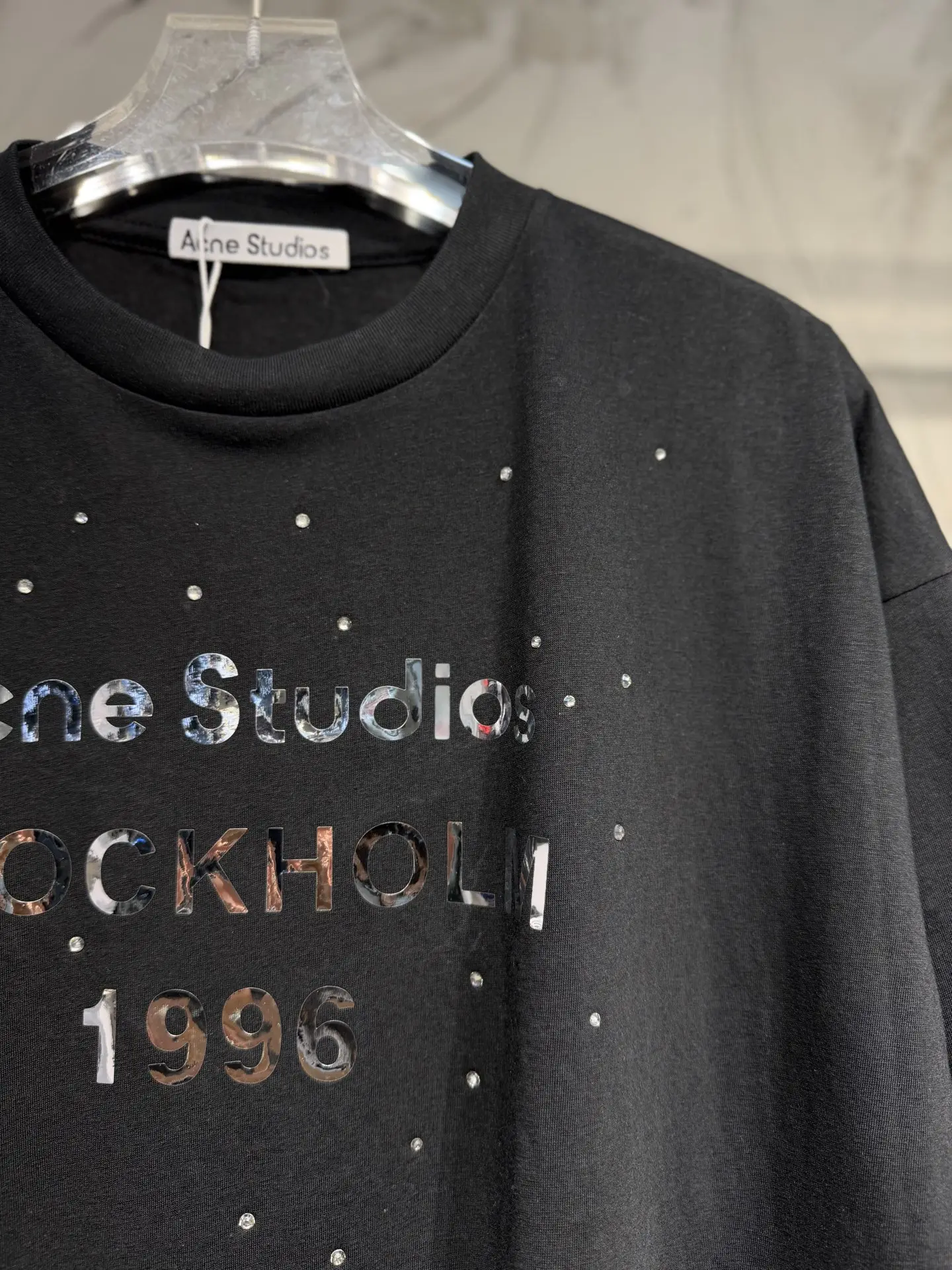 1996 Rhinestone-Embellished Oversized T-Shirt D15024354 — view 3
