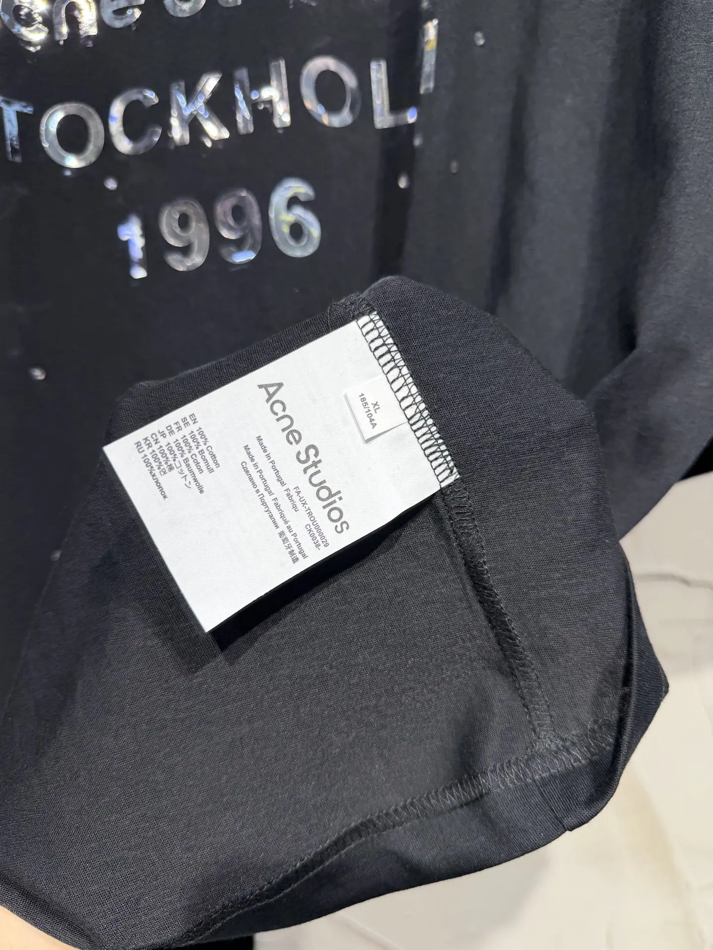 1996 Rhinestone-Embellished Oversized T-Shirt D15024354 — view 8
