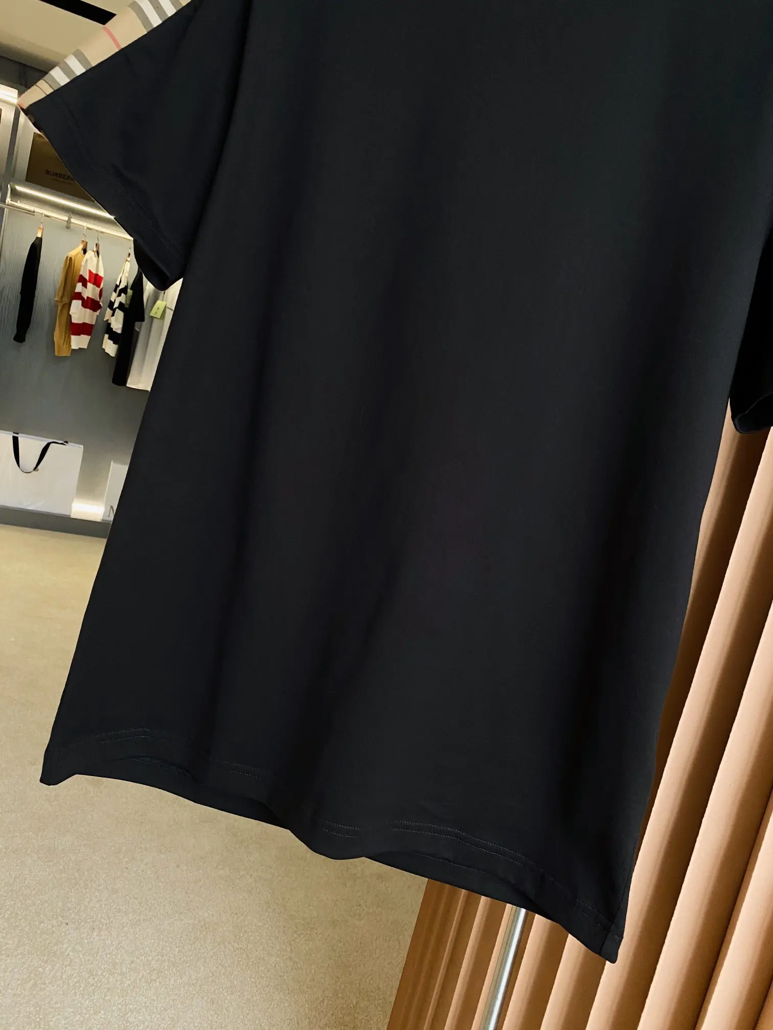 Check-Panel Cotton Jersey T-Shirt D15013527 — view 4