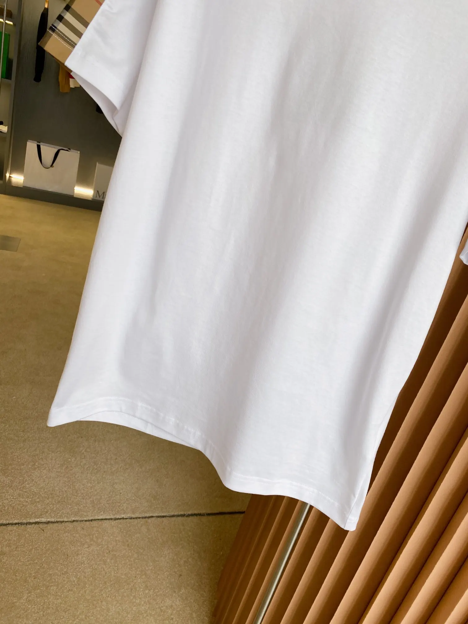 Check-Panel Cotton Jersey T-Shirt D15013528 — view 4