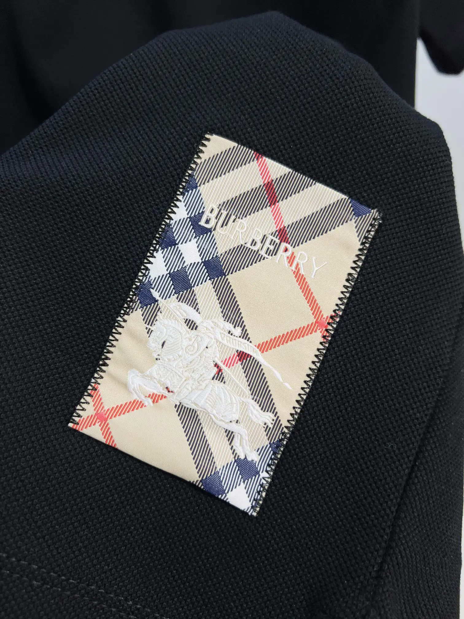 Logo Patch Cotton-Piqué Polo Shirt D15013622 — view 5