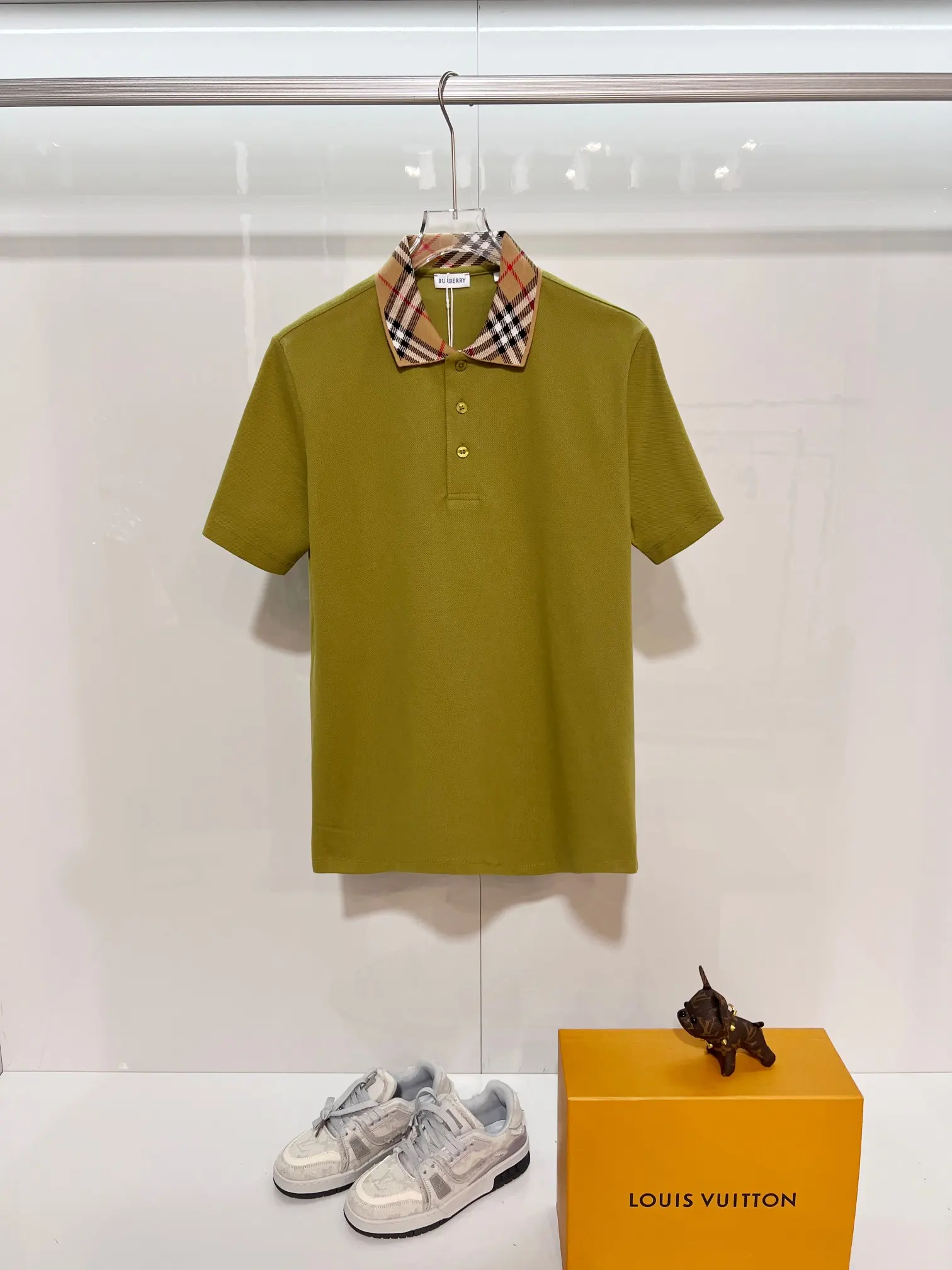 Check-Trim Cotton-Piqué Polo Shirt D15013625