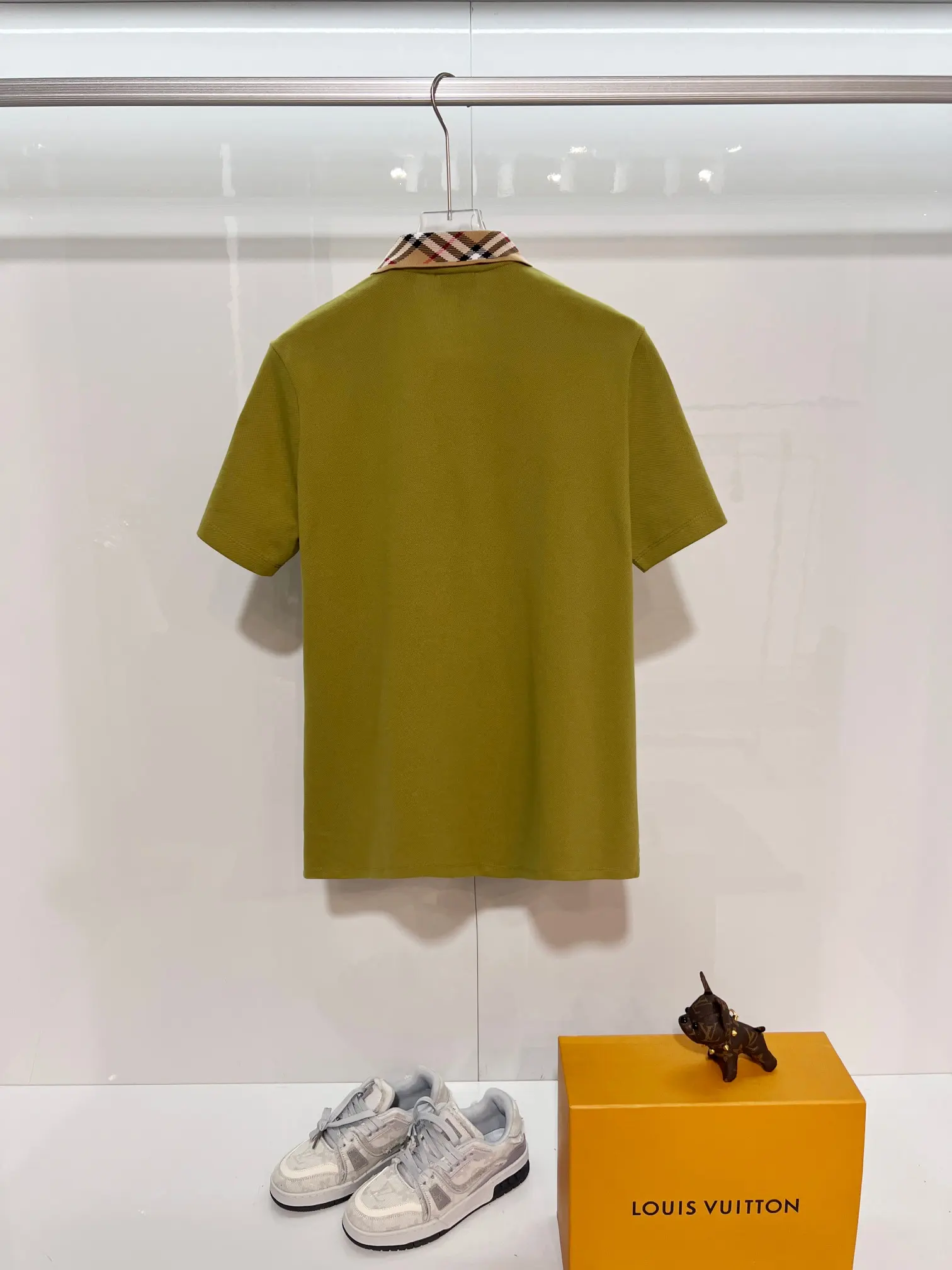 Check-Trim Cotton-Piqué Polo Shirt D15013625 — view 2