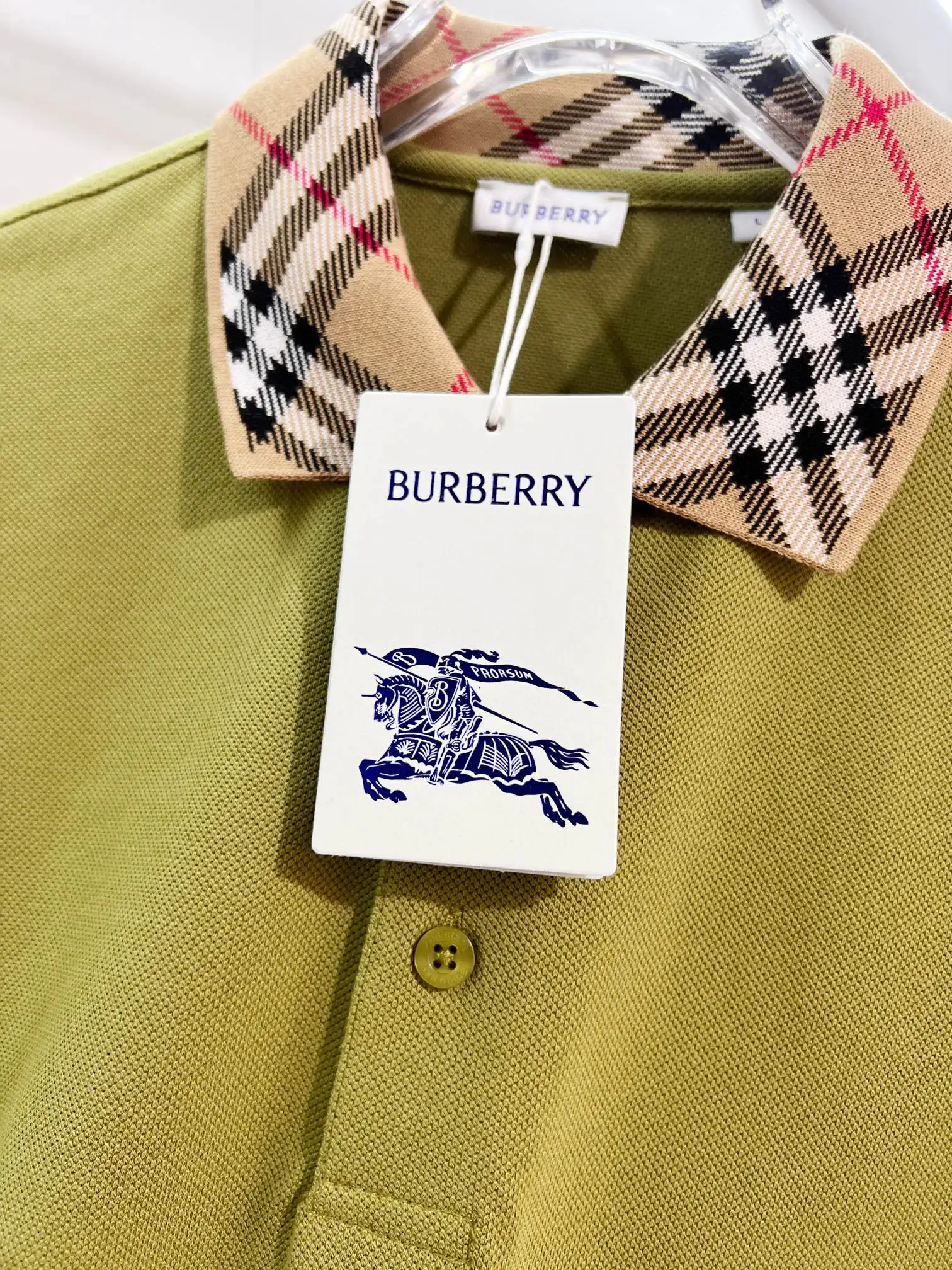 Check-Trim Cotton-Piqué Polo Shirt D15013625 — view 4