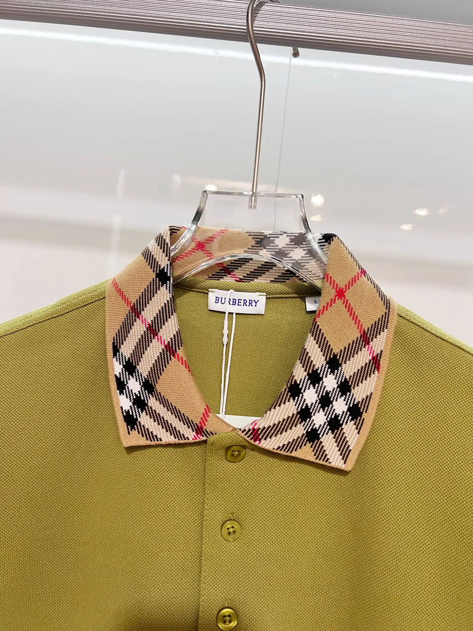 Check-Trim Cotton-Piqué Polo Shirt D15013625 — view 5