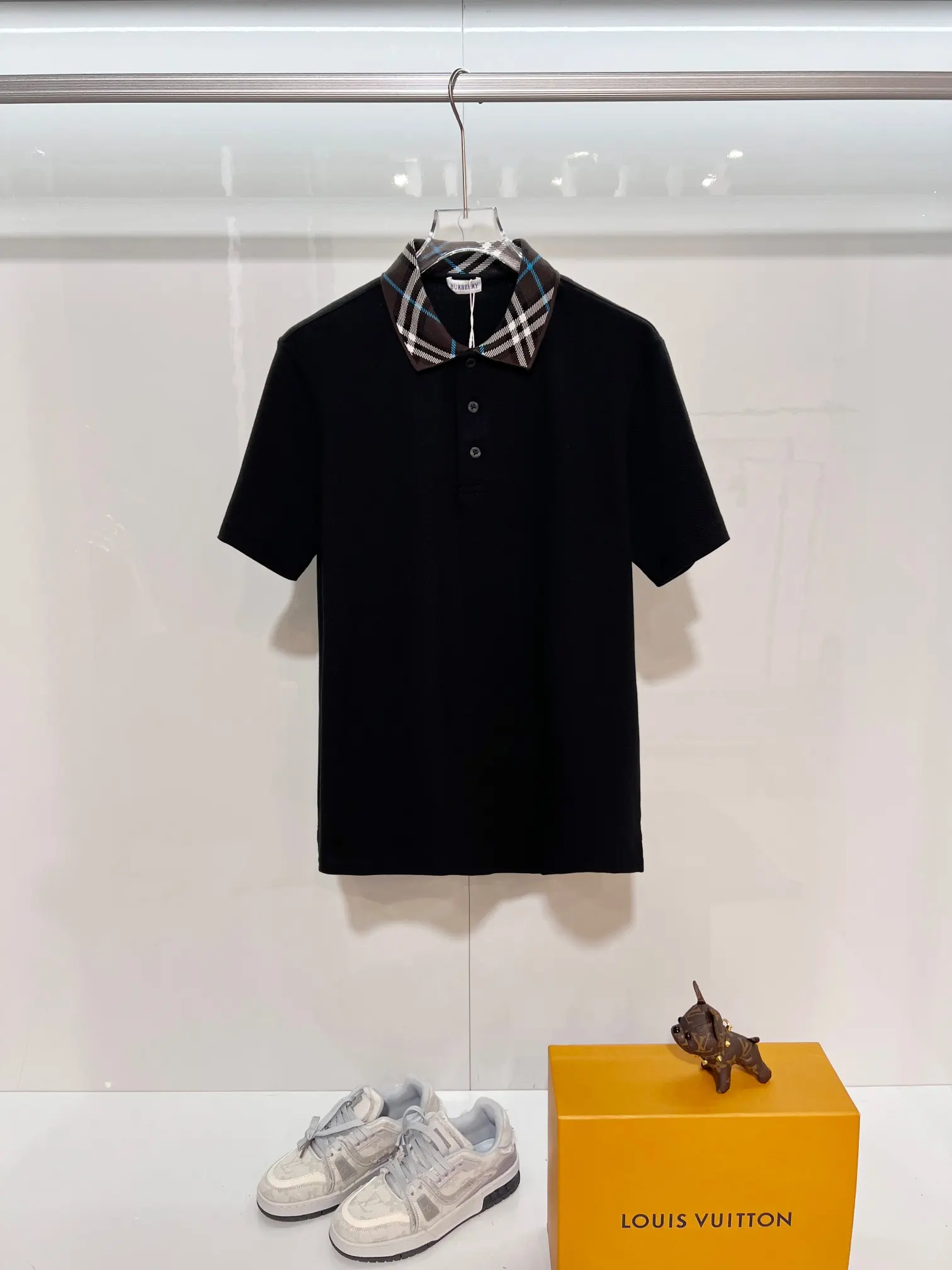 Check-Trim Cotton-Piqué Polo Shirt D15013628