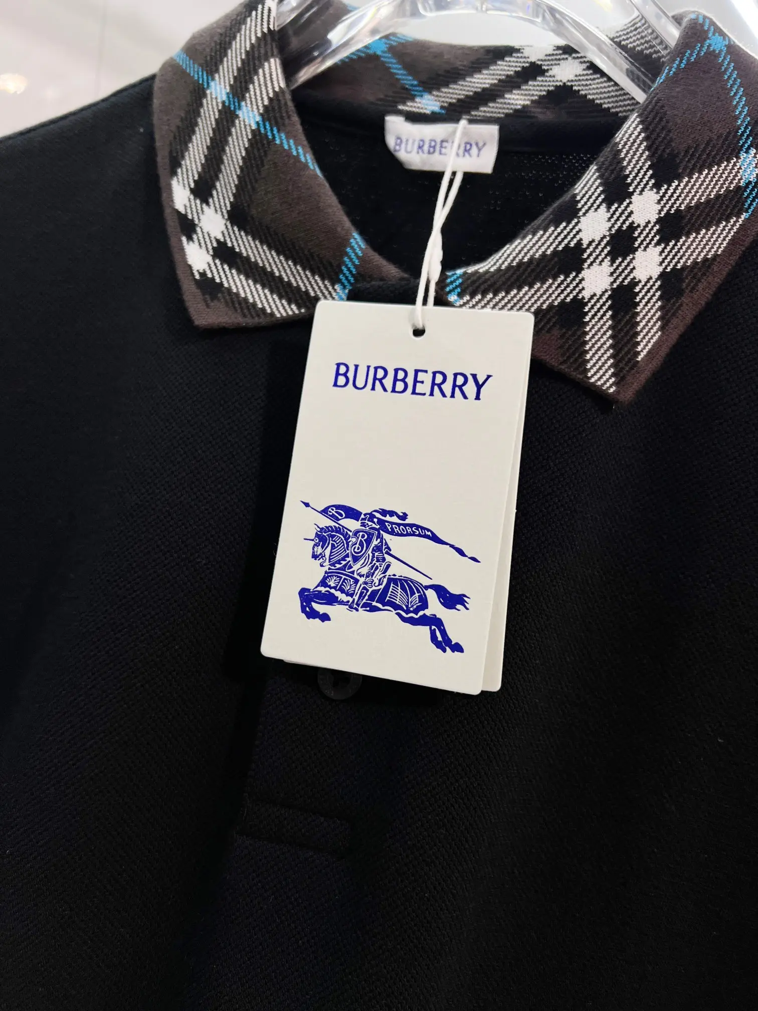 Check-Trim Cotton-Piqué Polo Shirt D15013628 — view 4