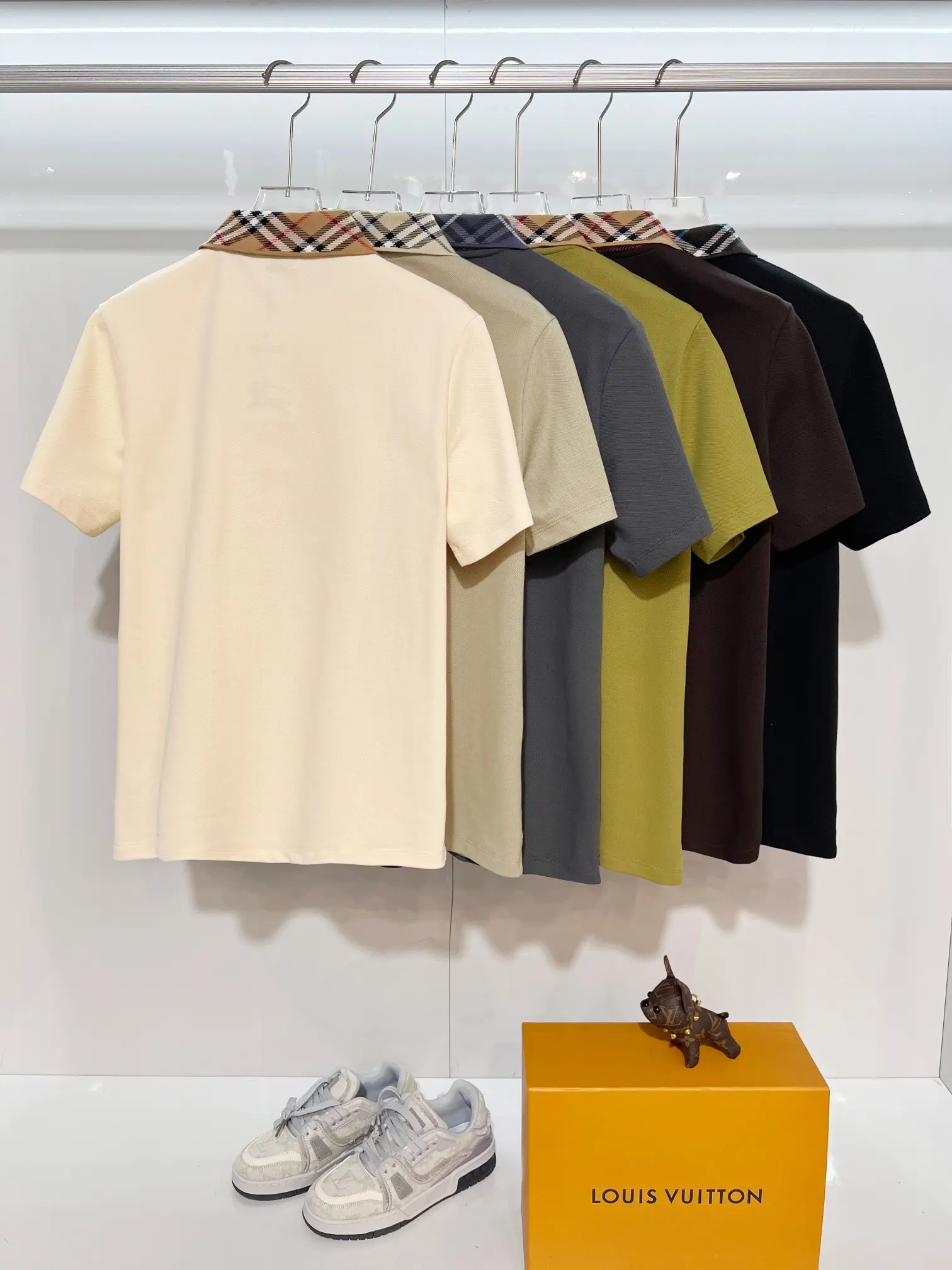 Check-Trim Cotton-Piqué Polo Shirt D15013628 — view 11