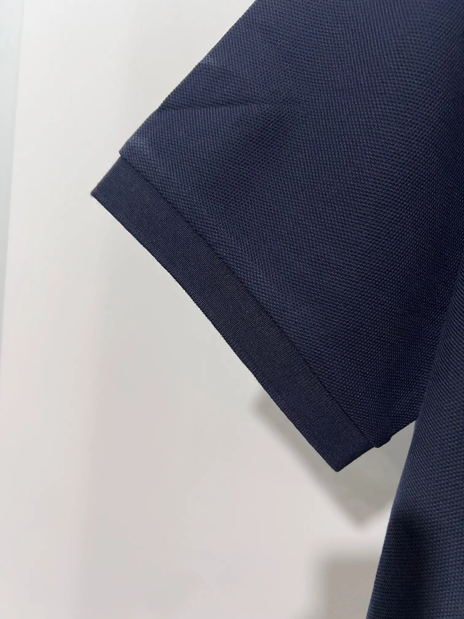 Check-Collar Cotton-Piqué Polo Shirt D15013636 — view 8