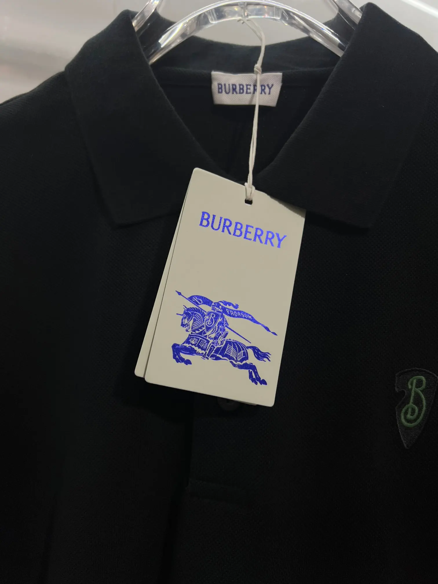Embroidered Shield Logo Cotton-Piqué Polo Shirt D15013475 — view 4