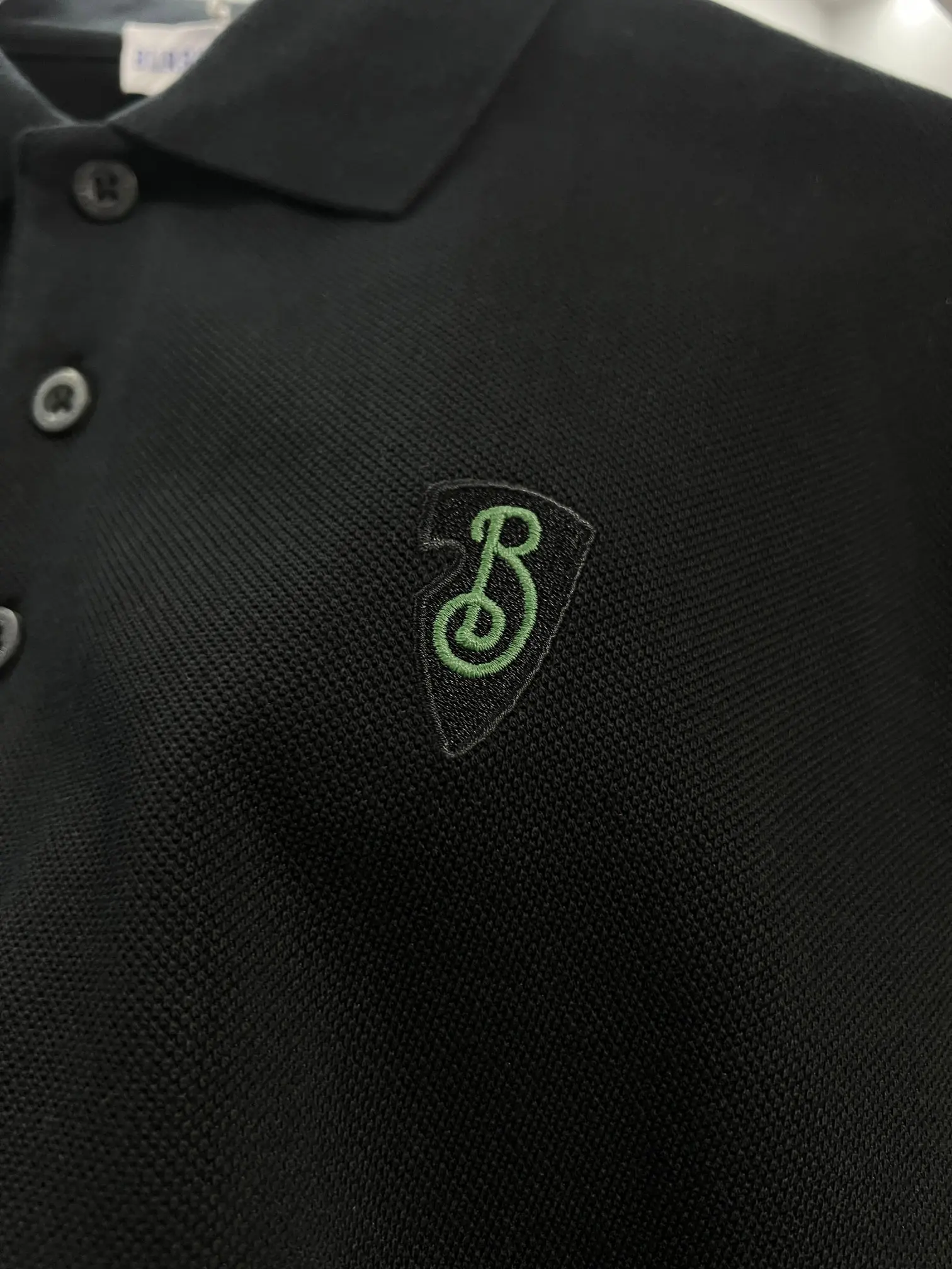 Embroidered Shield Logo Cotton-Piqué Polo Shirt D15013475 — view 5