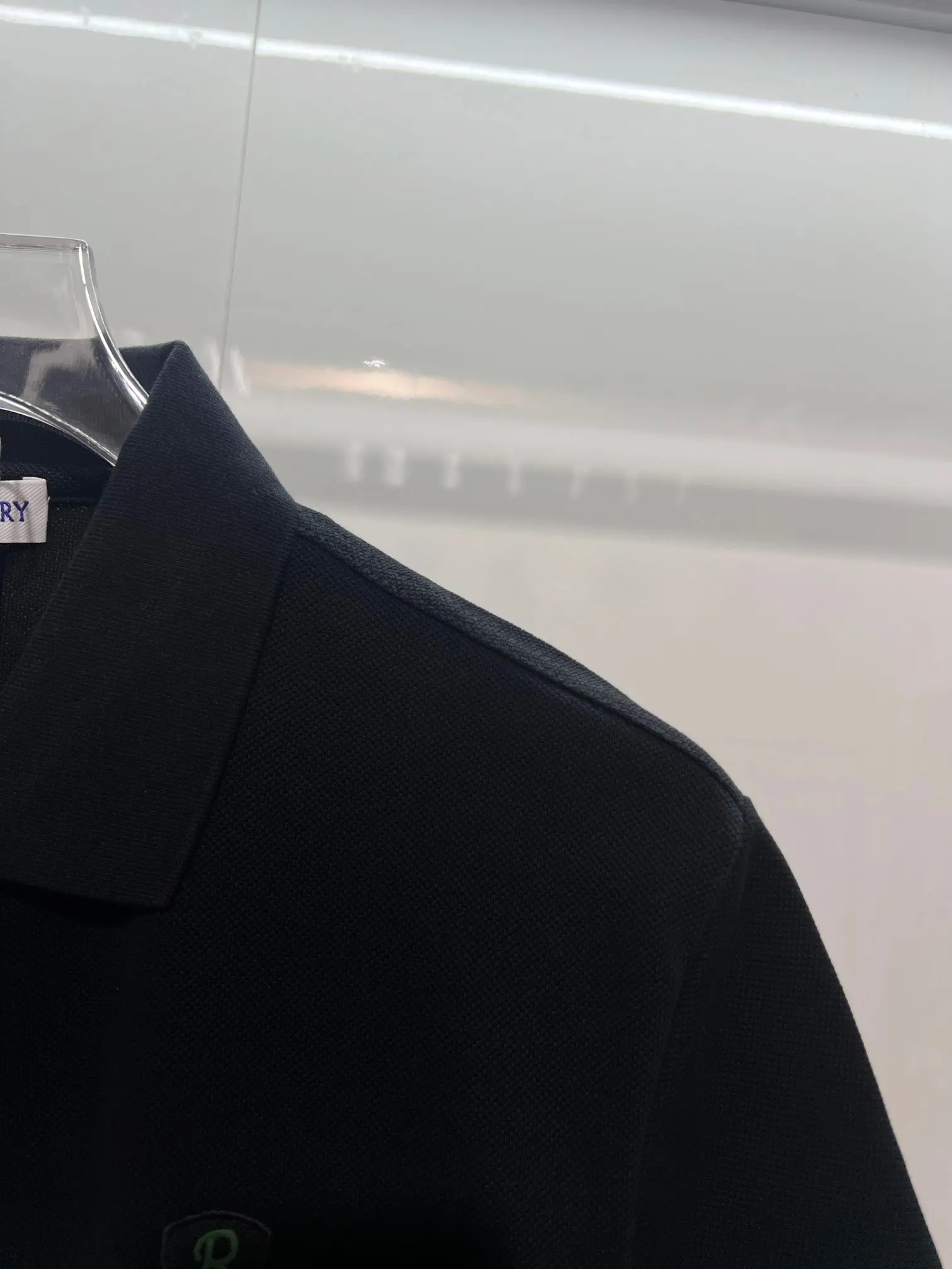 Embroidered Shield Logo Cotton-Piqué Polo Shirt D15013475 — view 8