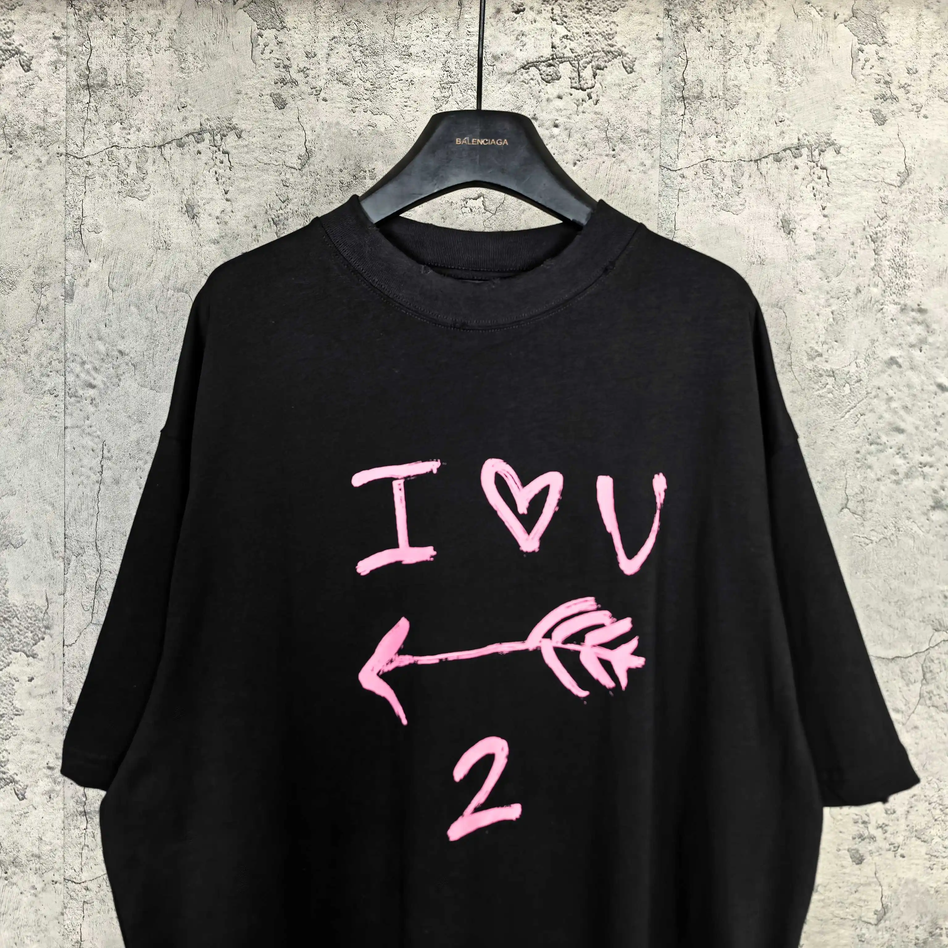 I Love U Medium Fit Graphic T-Shirt D15024490 — view 3