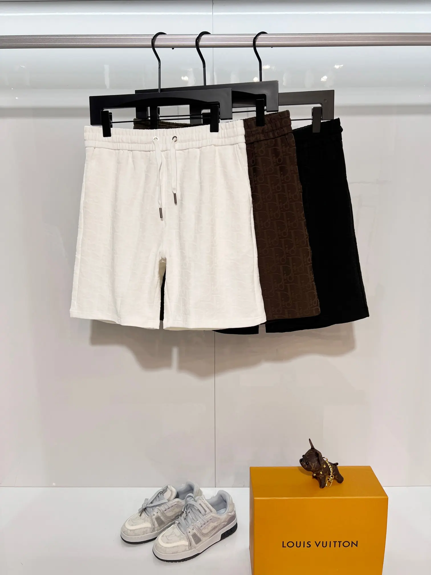 Oblique Jacquard Cotton Jersey Shorts D15013613 — view 10