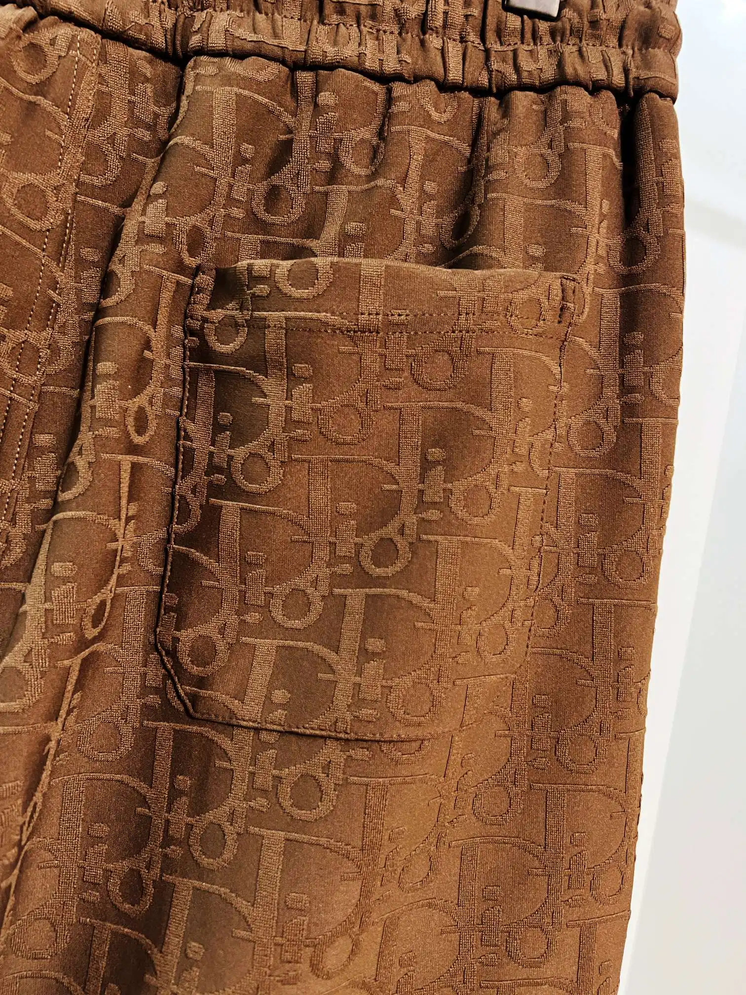 Oblique Jacquard Drawstring Shorts D15013614 — view 4