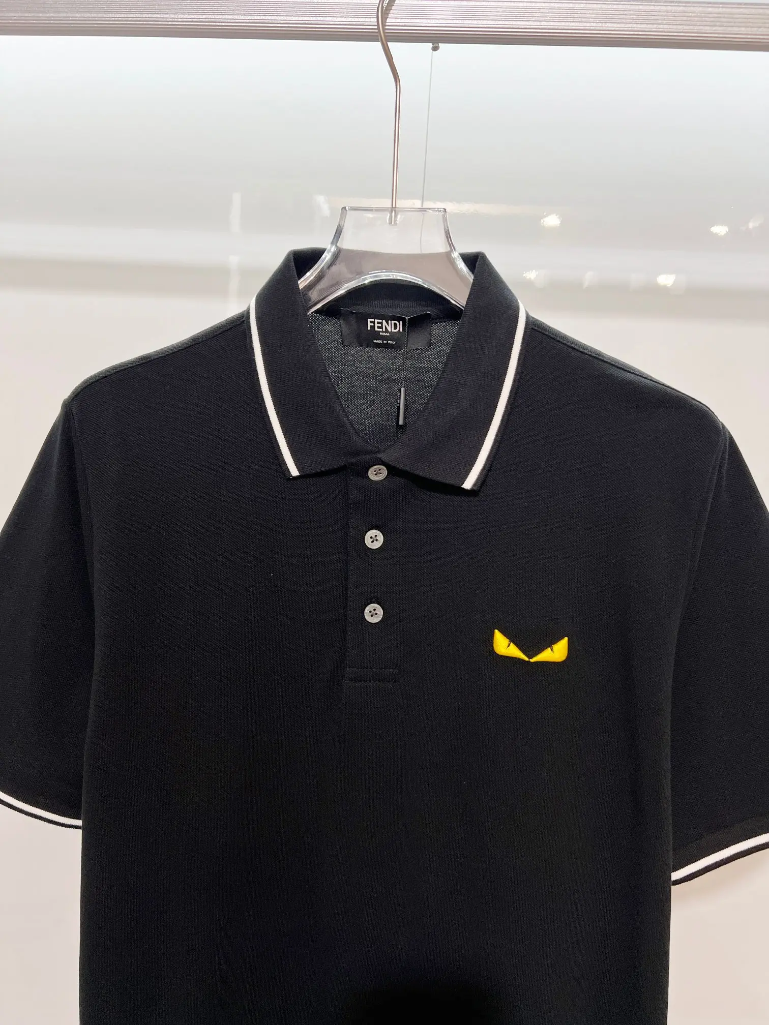 Bag Bugs Embroidered Cotton-Pique Polo Shirt D15013630 — view 3