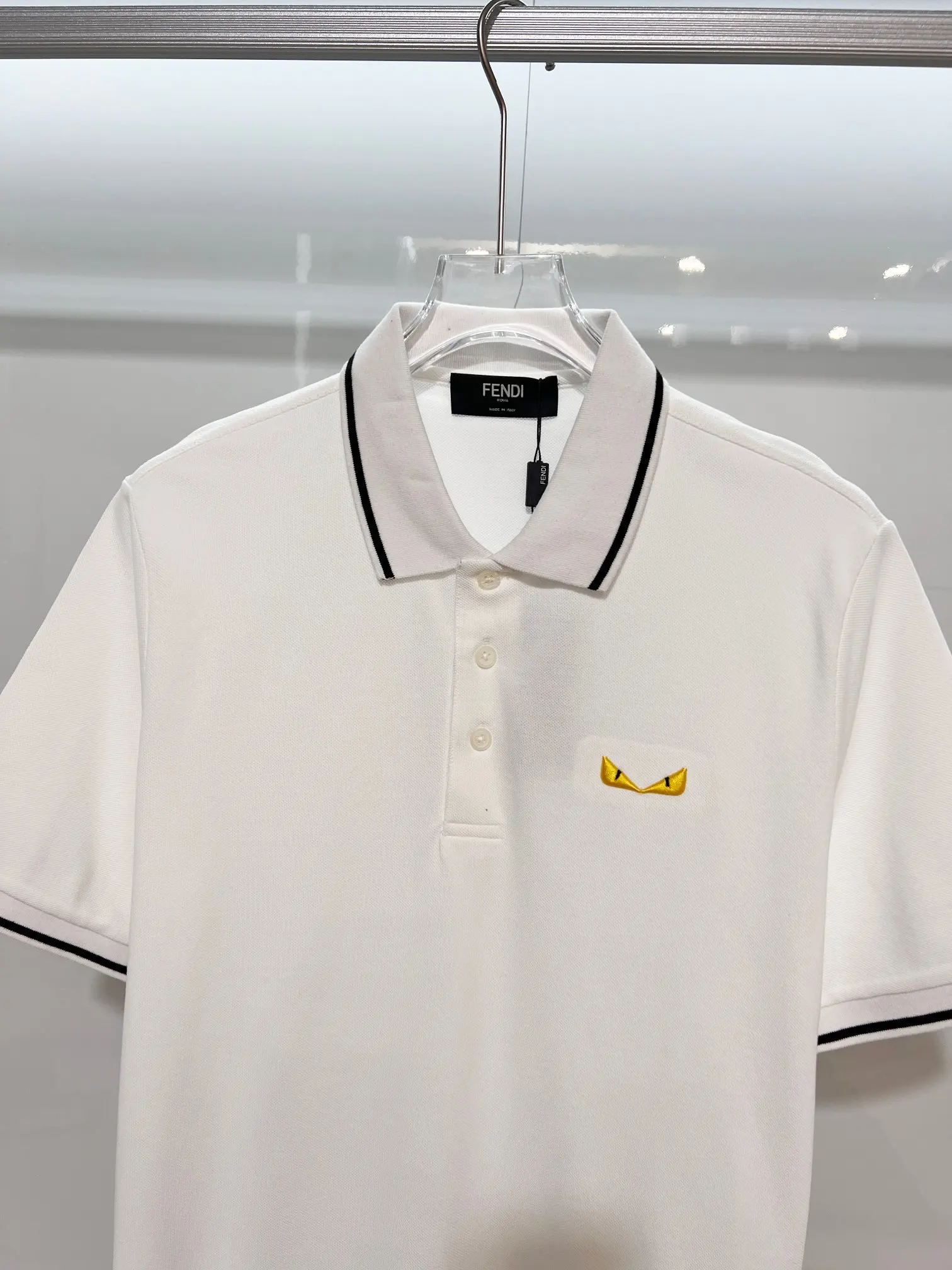 Bag Bugs Embroidered Cotton-Pique Polo Shirt D15013629 — view 3