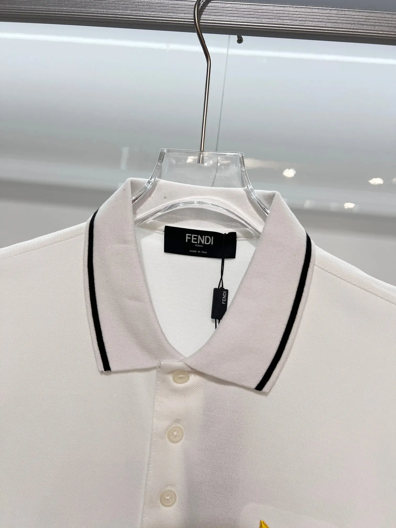 Bag Bugs Embroidered Cotton-Pique Polo Shirt D15013629 — view 6