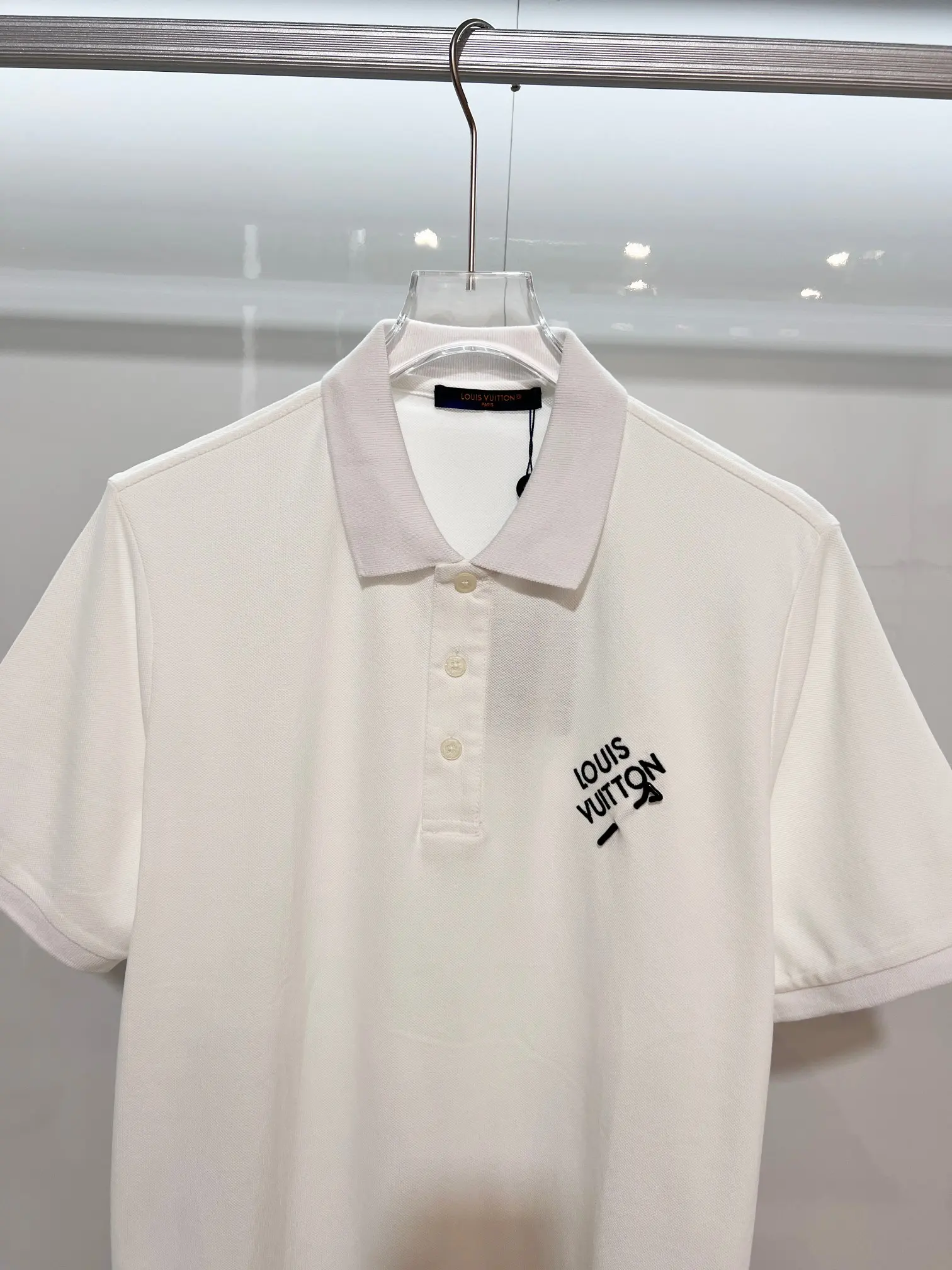 Embroidered Logo Cotton-Piqué Polo Shirt D15013631 — view 3