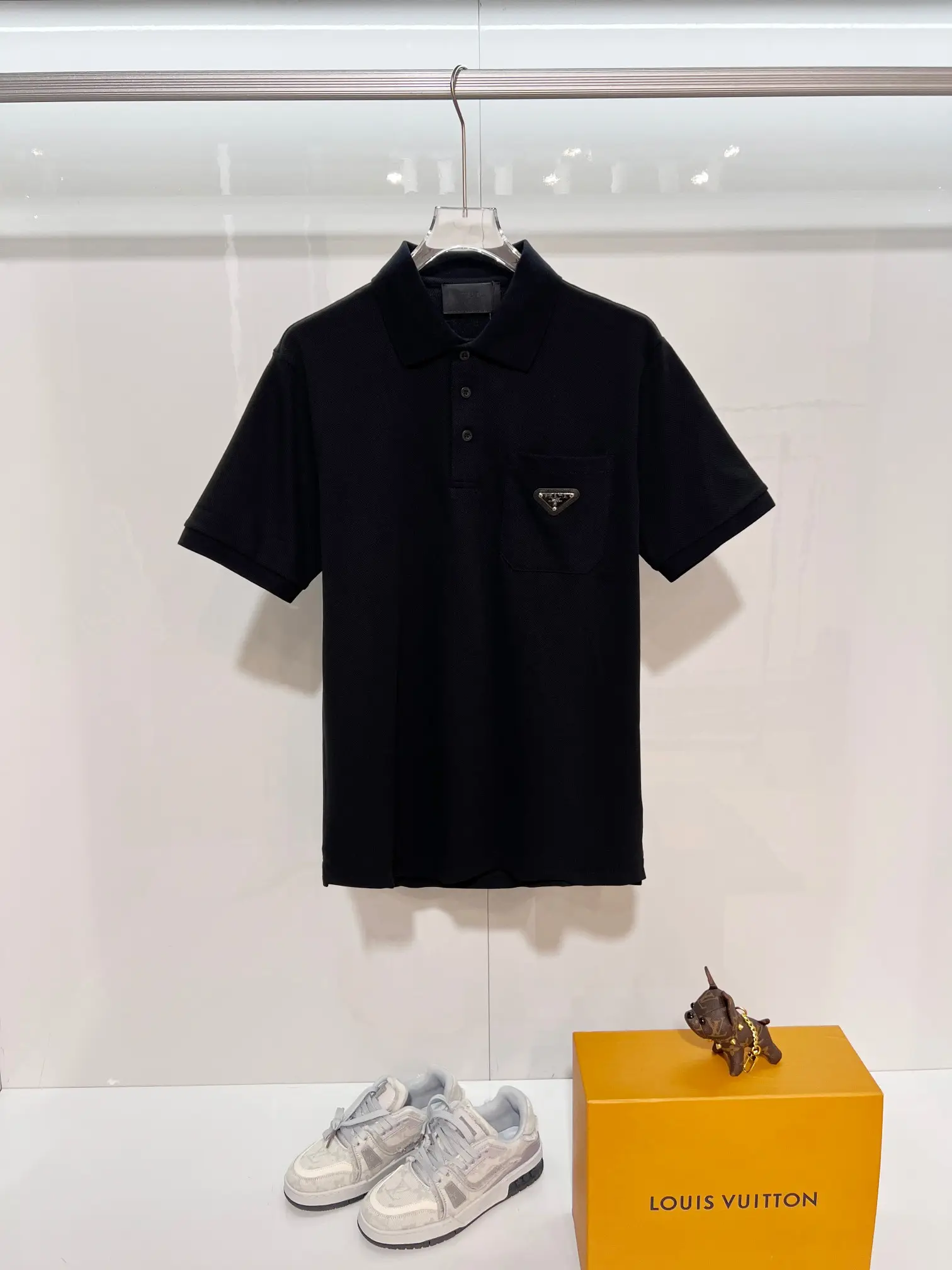 Logo-Plaque Cotton-Piqué Polo Shirt D15013634