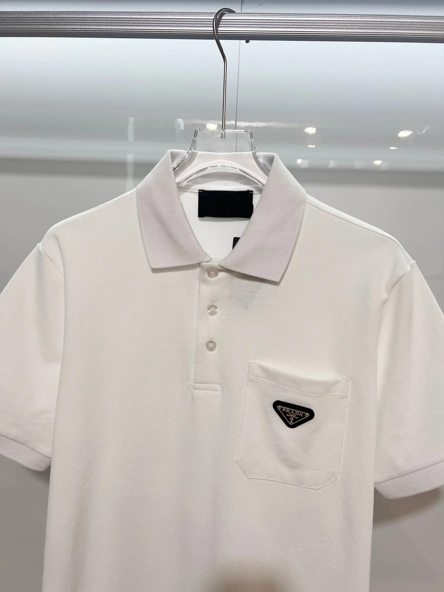 Logo-Appliquéd Cotton-Piqué Polo Shirt D15013633 — view 3