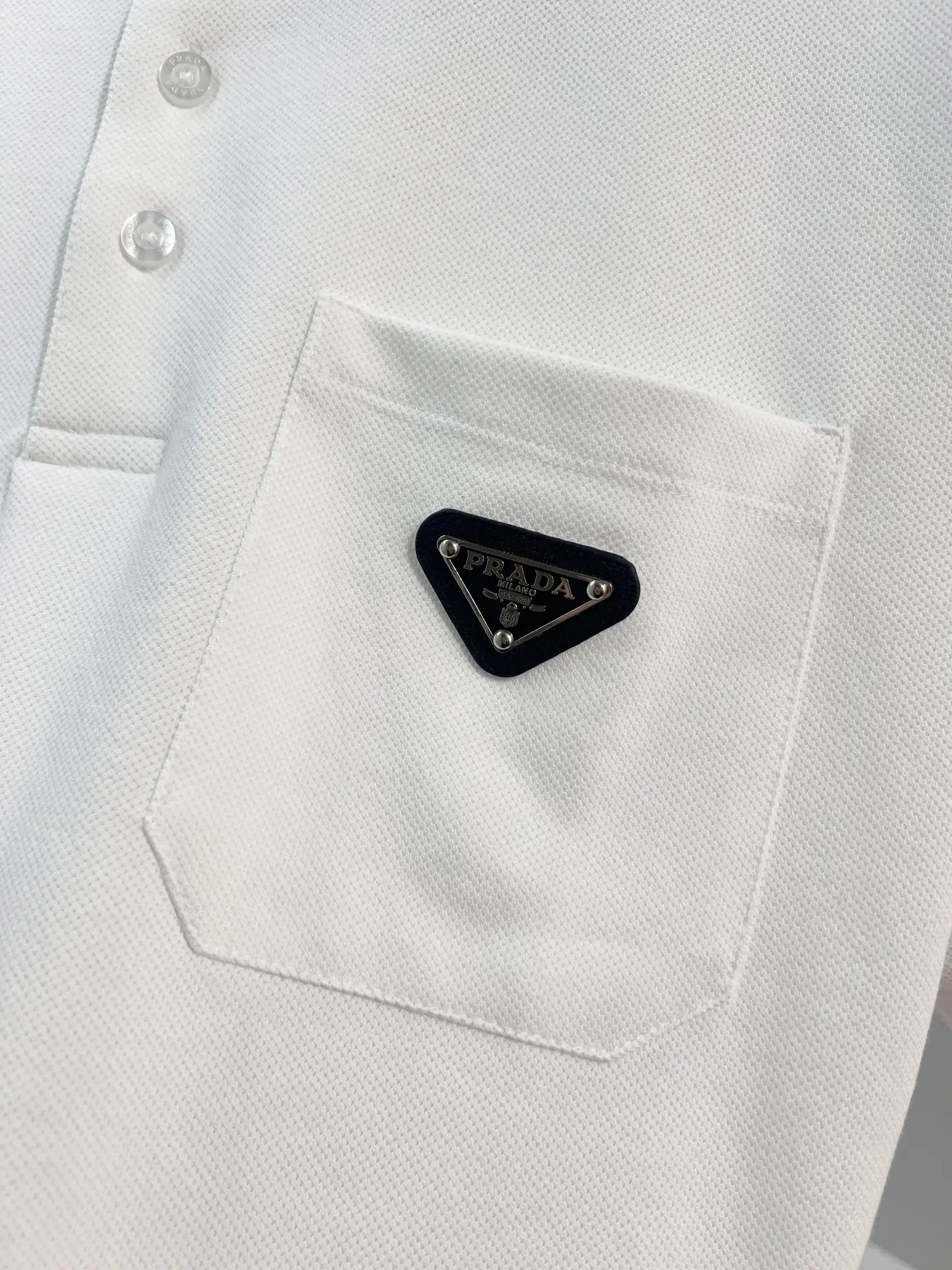 Logo-Appliquéd Cotton-Piqué Polo Shirt D15013633 — view 5